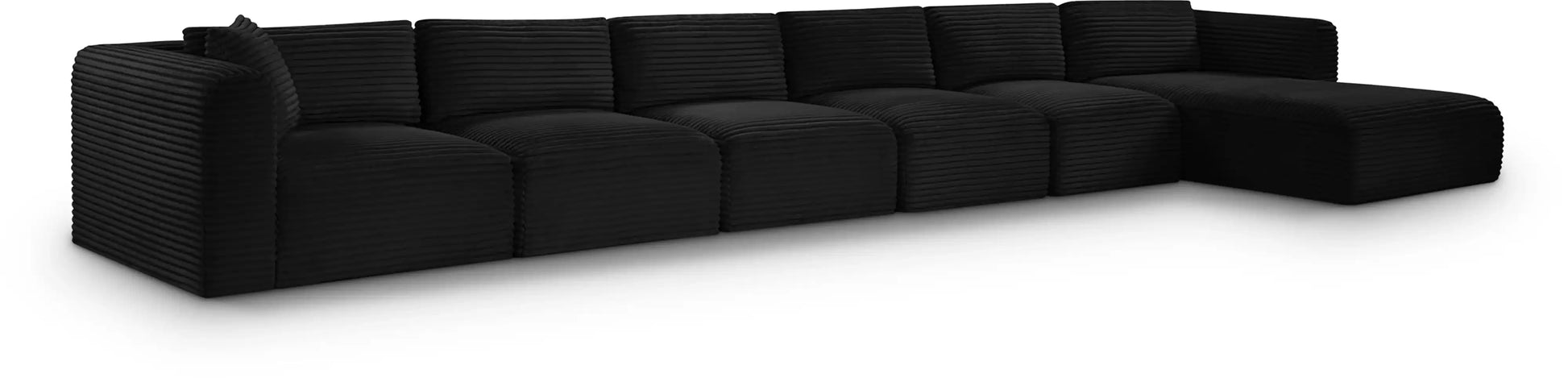 Shaggy - 6 Piece Modular Sectional With Chaise - Best Buy Furniture