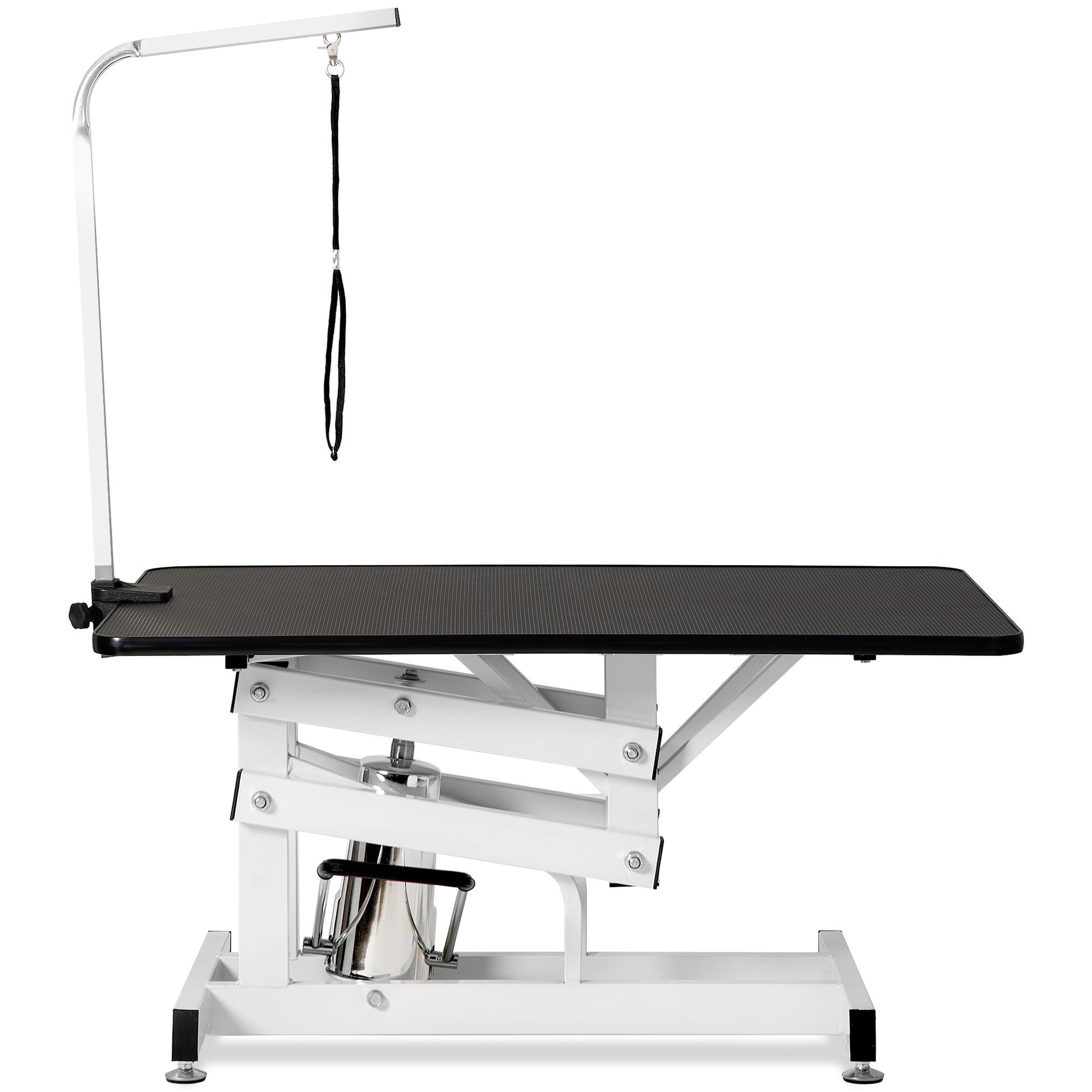 Hydraulic Dog Pet Grooming Table Heavy Duty Big Size Z-Lift Pet Grooming Table - Black / White - Best Buy Furniture