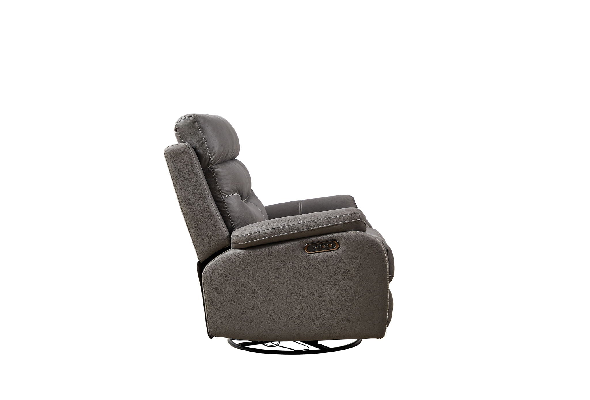 Dual Okin Motor Rocking And 240° Swivel Single Sofa Seat Recliner Chair Infinite Position, Head Rest With Power Function - Best Buy Furniture
