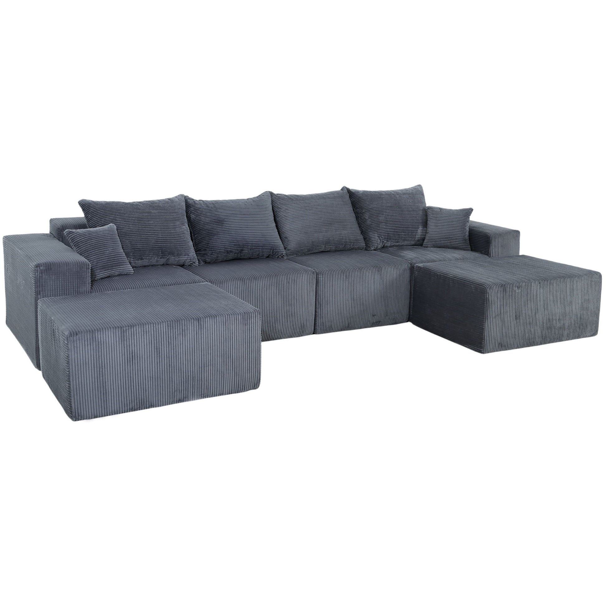 Modular Sectional Sofa, Convertible Couch With Chaise Corduroy - Best Buy Furniture