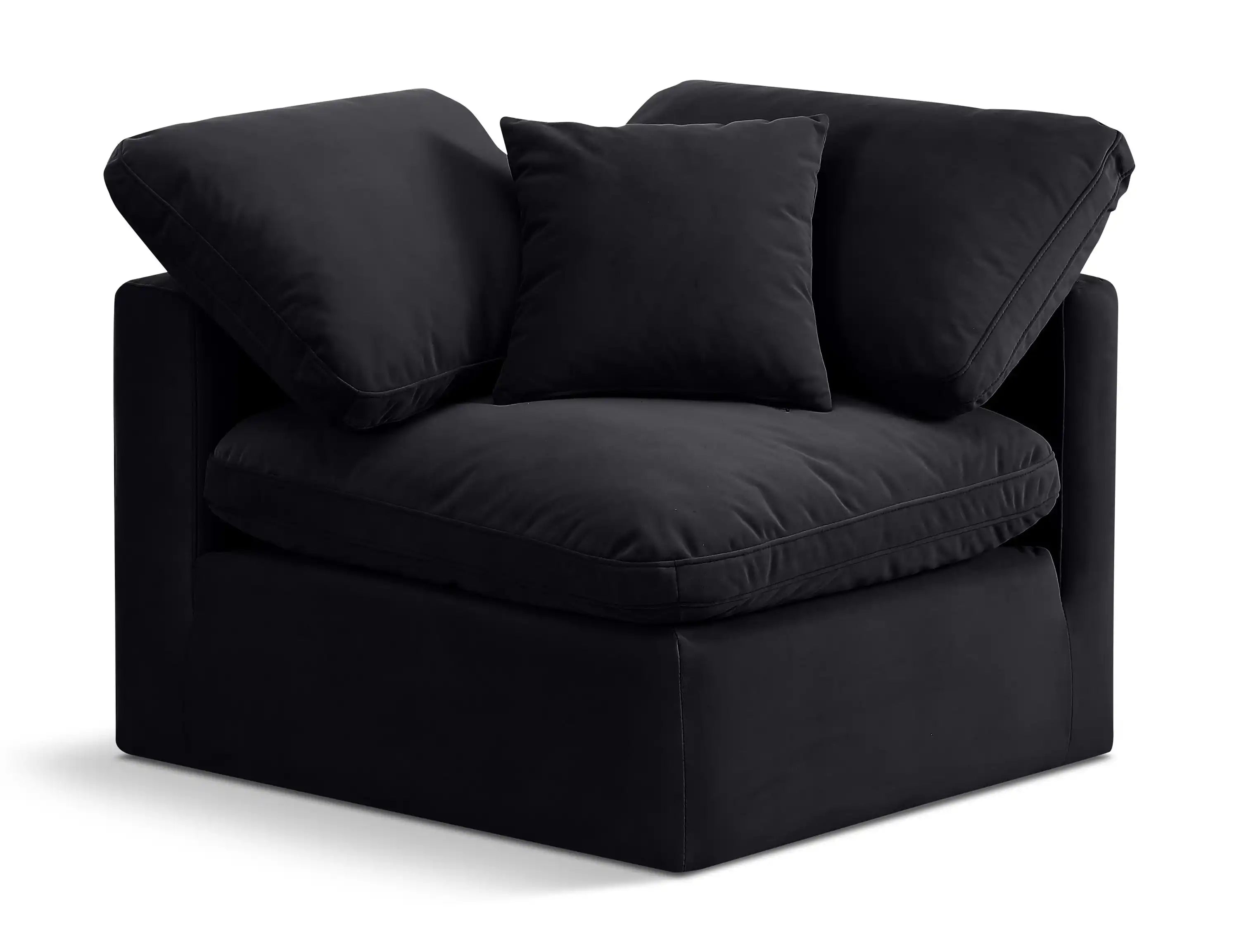 Indulge - Velvet Corner Chair - Best Buy Furniture