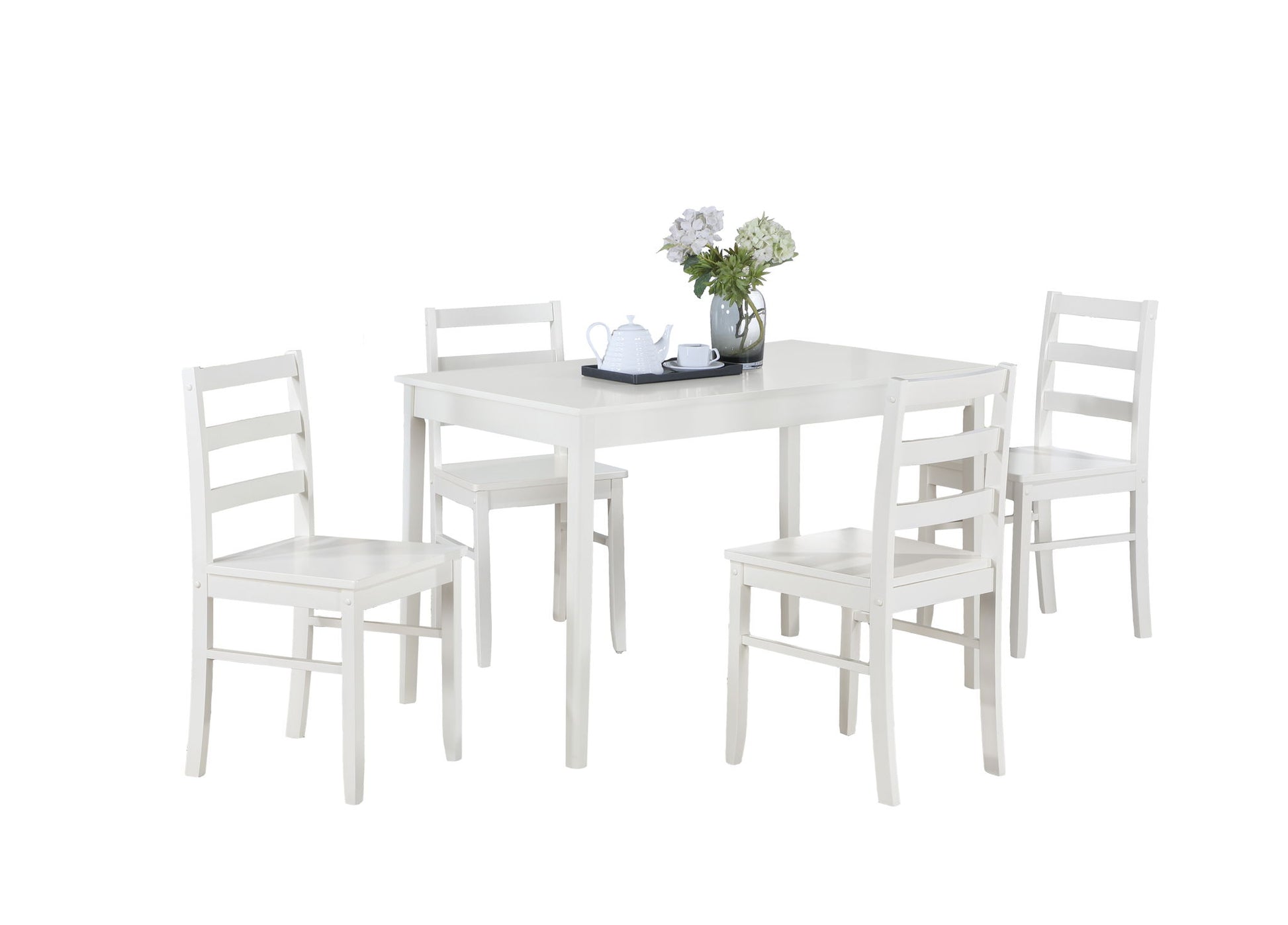 Lavinia - Dining Set (Set of 5) - White - Best Buy Furniture