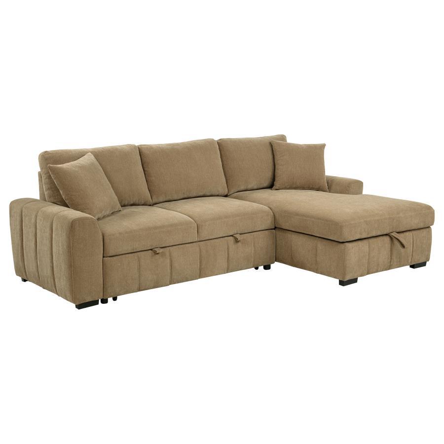 Pastrana - Upholstered Sleeper Sectional Sofa - Best Buy Furniture