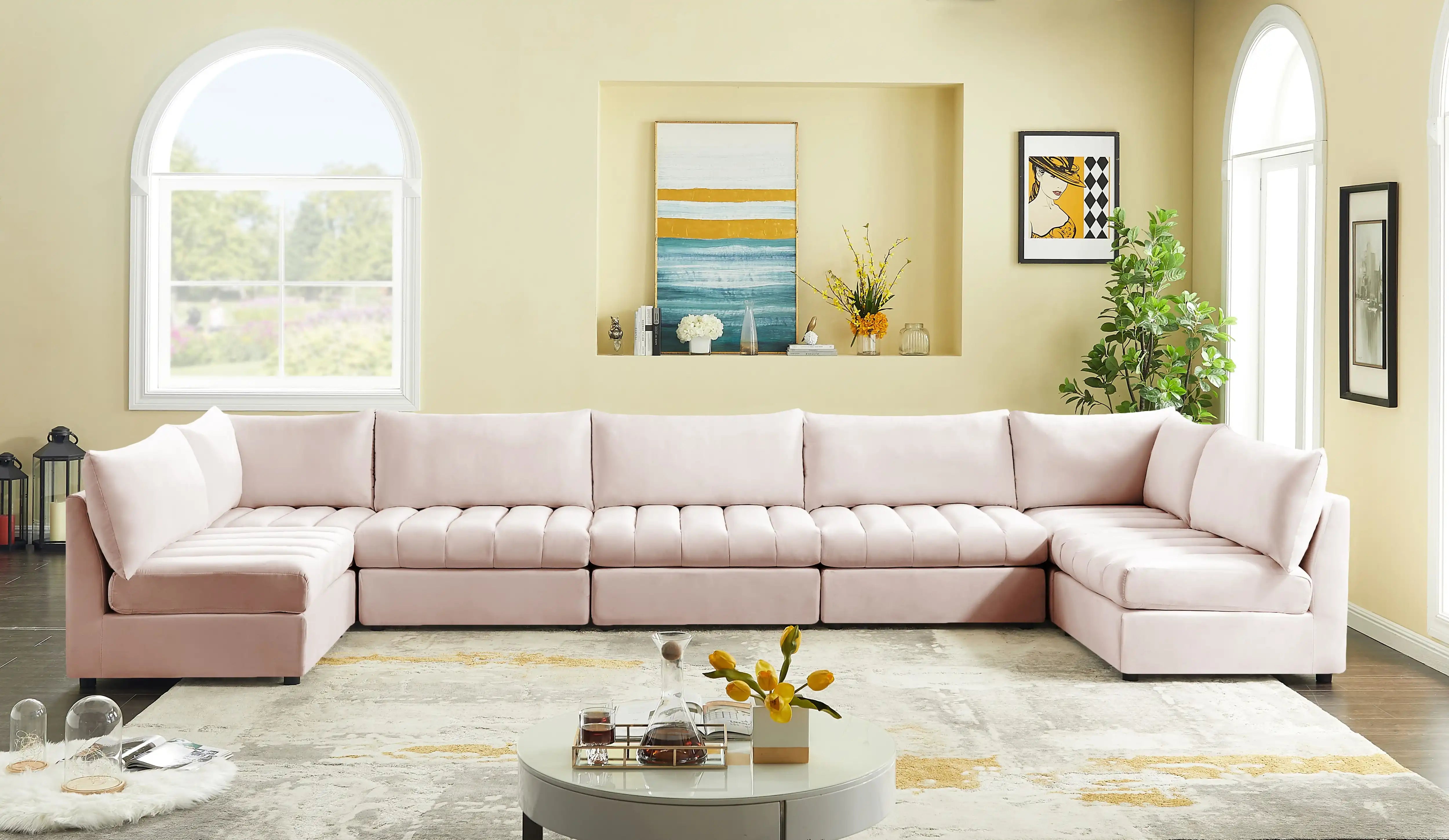 Jacob - Modular U-Shaped Sectional 7 Piece - Best Buy Furniture