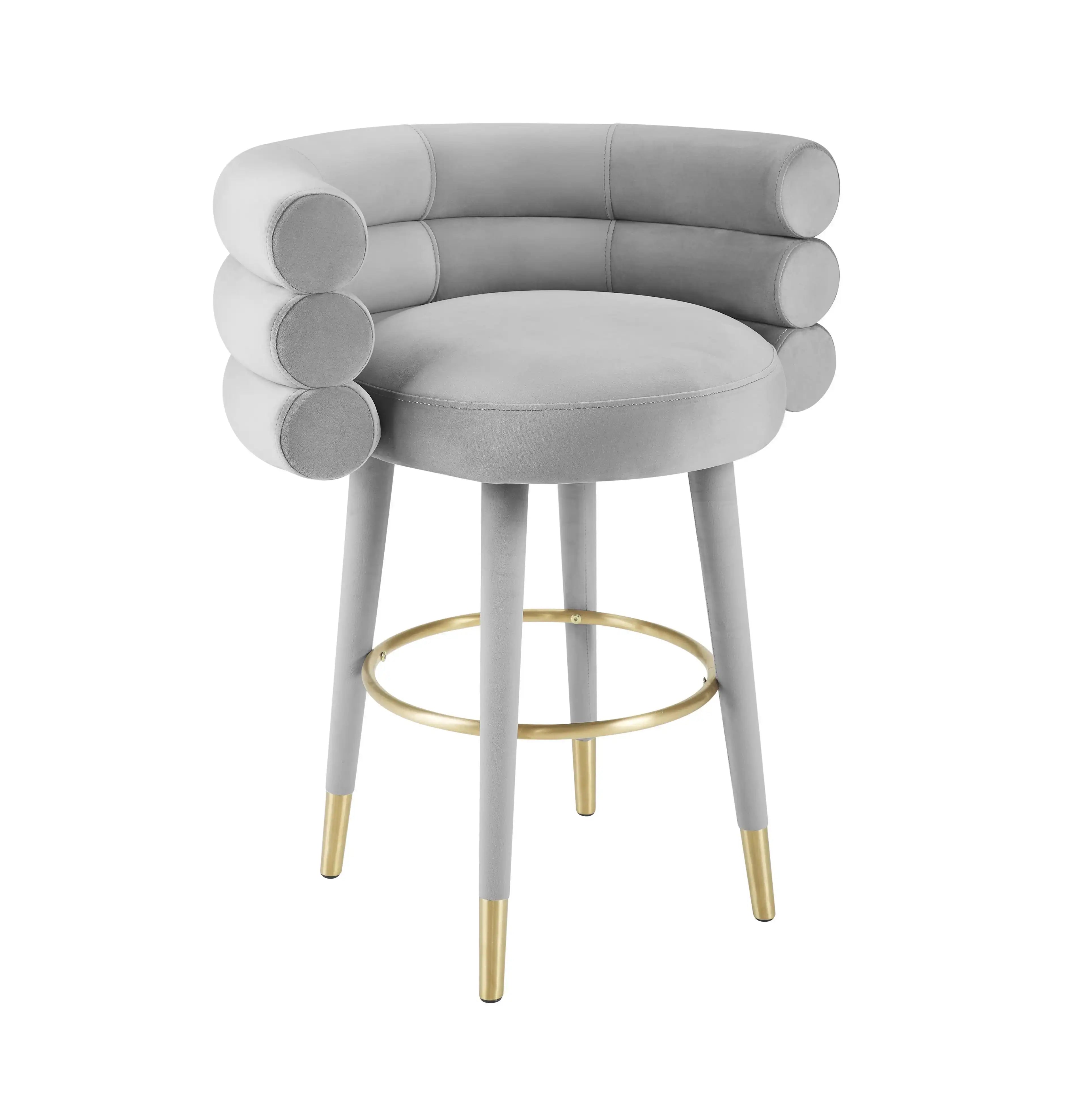 Betty - Velvet Counter Stool - Best Buy Furniture
