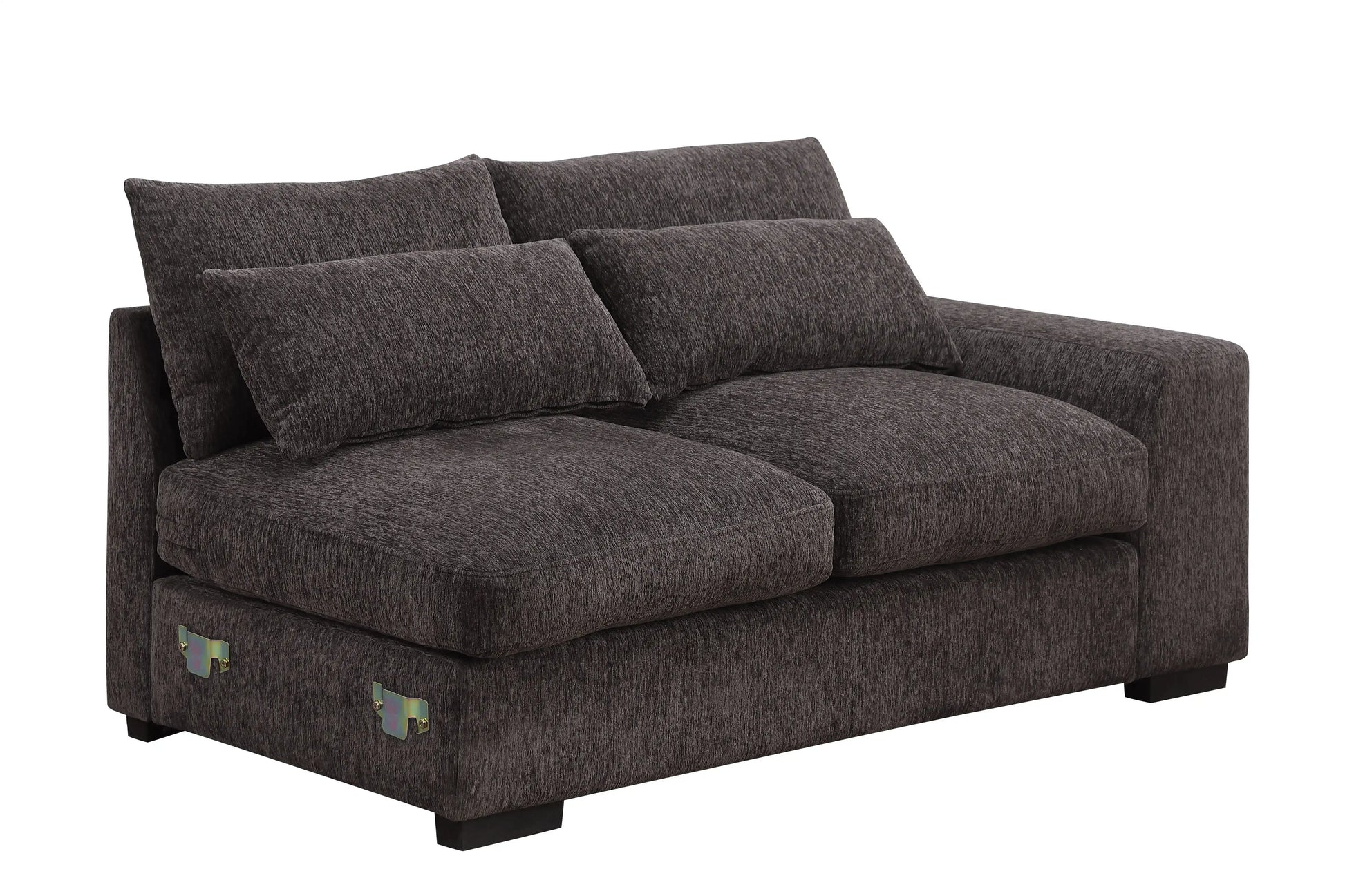 Nyeisha - Piece Upholstered Sofa & Chaise - Coffee - Best Buy Furniture