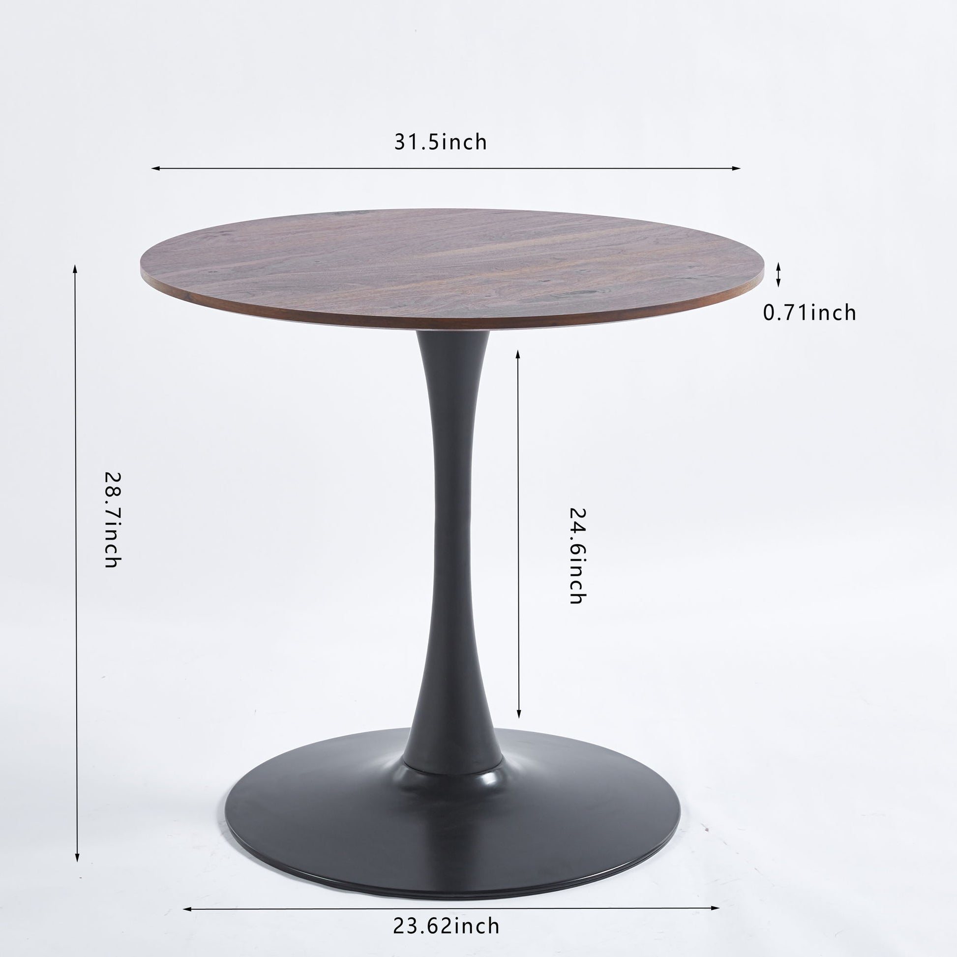 Tulip Table Mid-Century Dining Table With Round MDF Table Top, Pedestal Dining Table, End Table Leisure Coffee Table - Best Buy Furniture