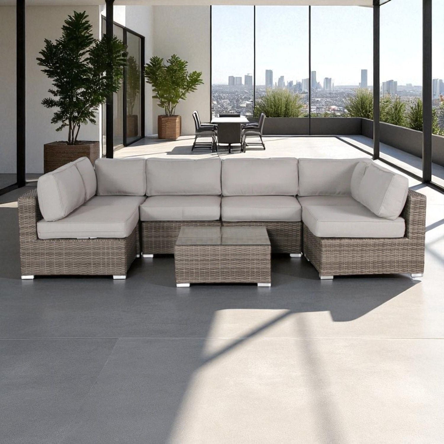 Outdoor Wicker Seating Group With Cushions - Best Buy Furniture