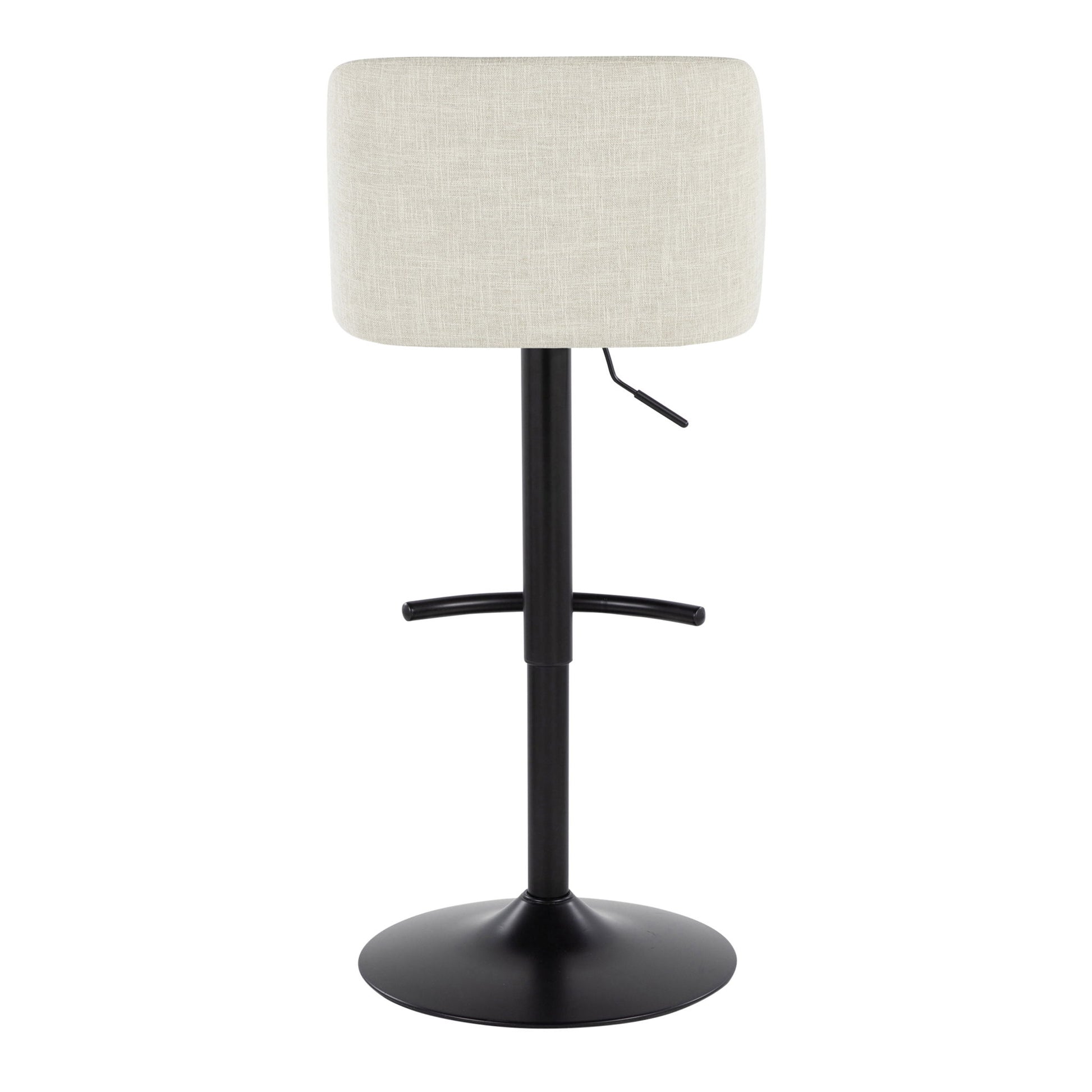 Toriano - Contemporary Adjustable Barstool Swivel With Rounded T Footrest (Set of 2) - Best Buy Furniture