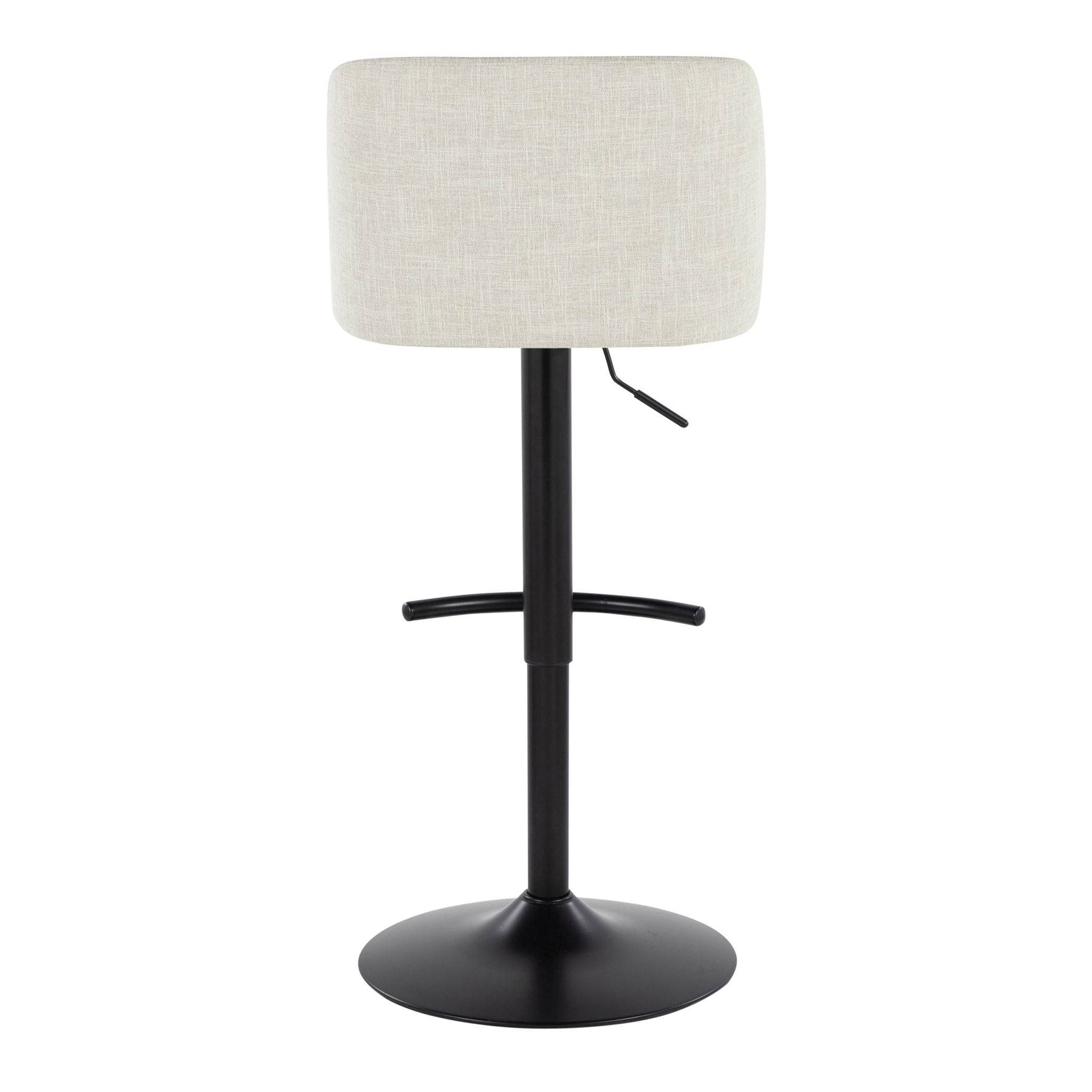 Toriano - Contemporary Adjustable Barstool Swivel With Rounded T Footrest (Set of 2) - Best Buy Furniture