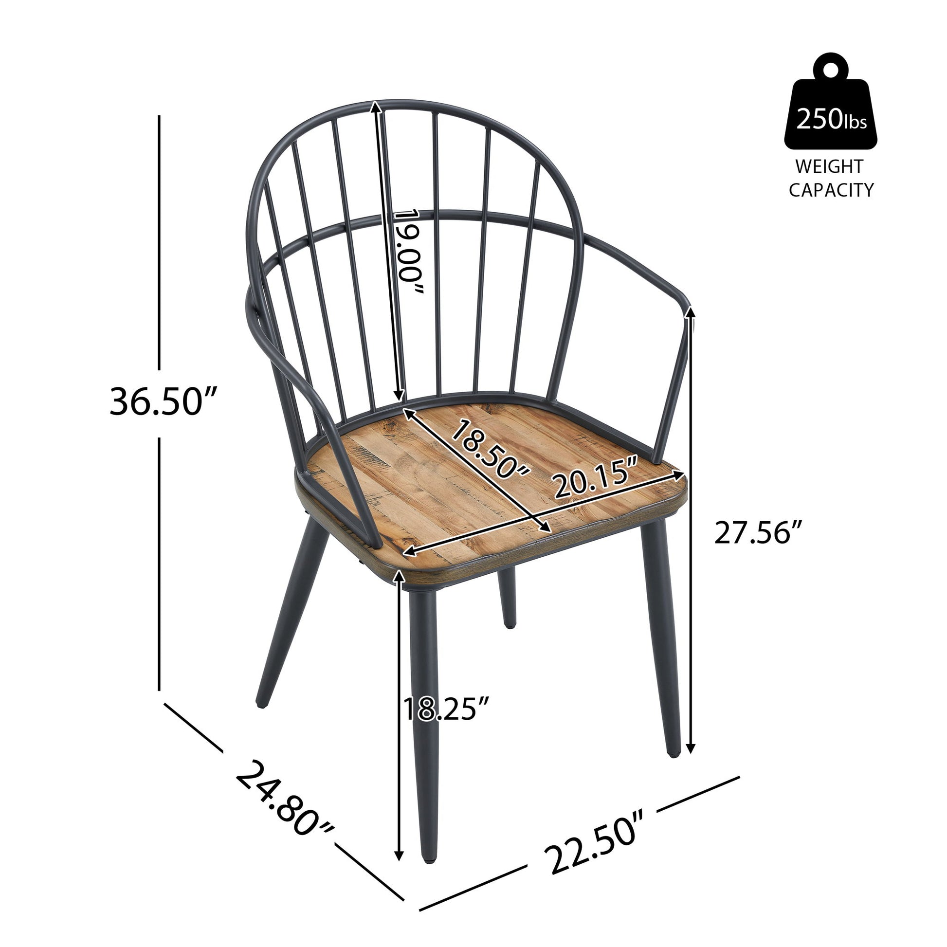 Contemporary Indoor Dining Set With Metal Legs, Birch, And Metal - Black / Natural - Best Buy Furniture