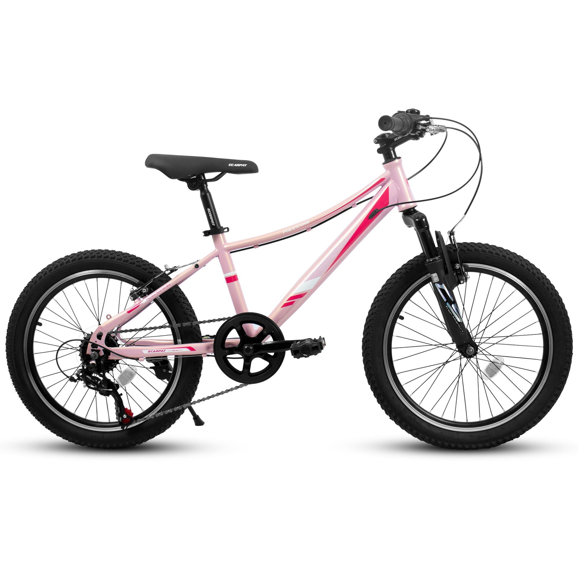 20" Children's Bicycle Shock Absorbing Front Fork 7 Speed V Brakes Mountain Tire Boys And Girls Kids Bike For Outdoor Adventure - Pink - Best Buy Furniture