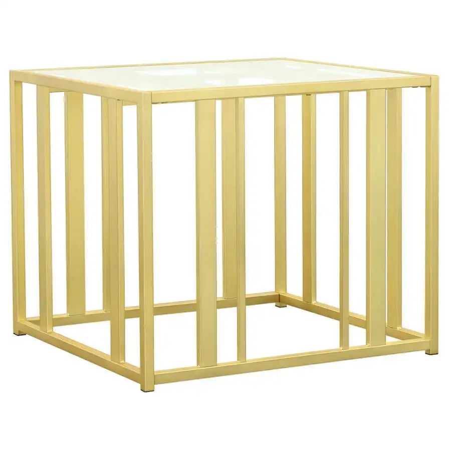 Adri - Rectangular Glass Top Side End Table - Best Buy Furniture