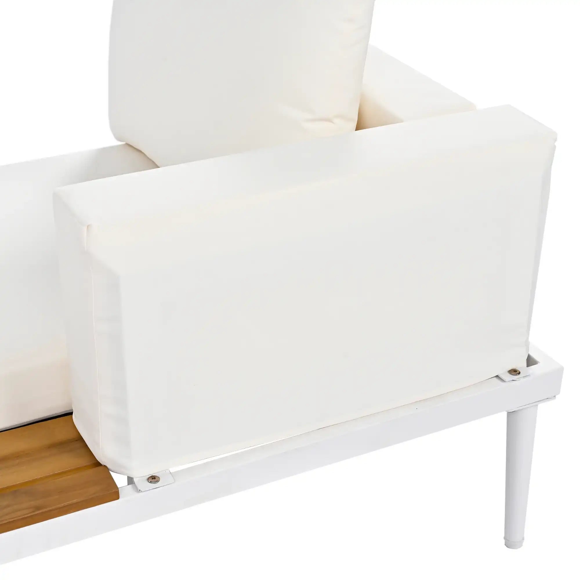 Modern Outdoor Daybed with Faux Marble Top, Beige - Best Buy Furniture