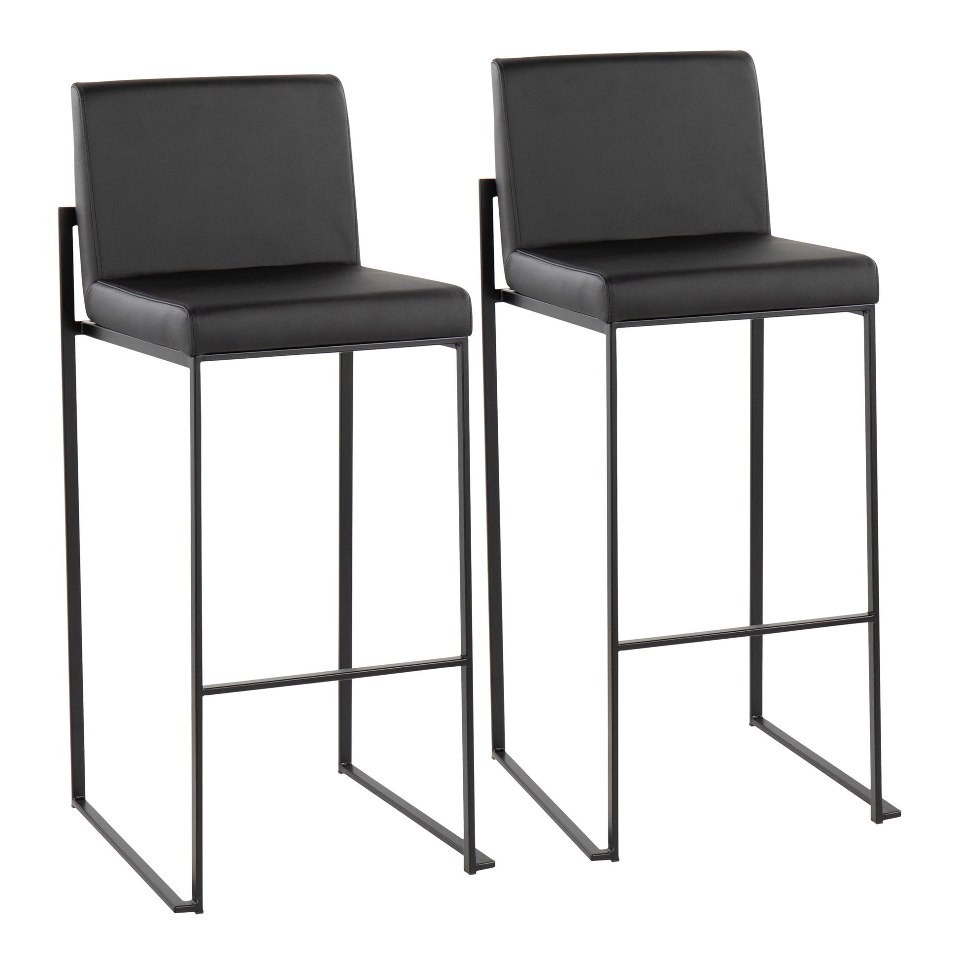 Fuji - Contemporary High Back Barstool Elegant Design - Best Buy Furniture