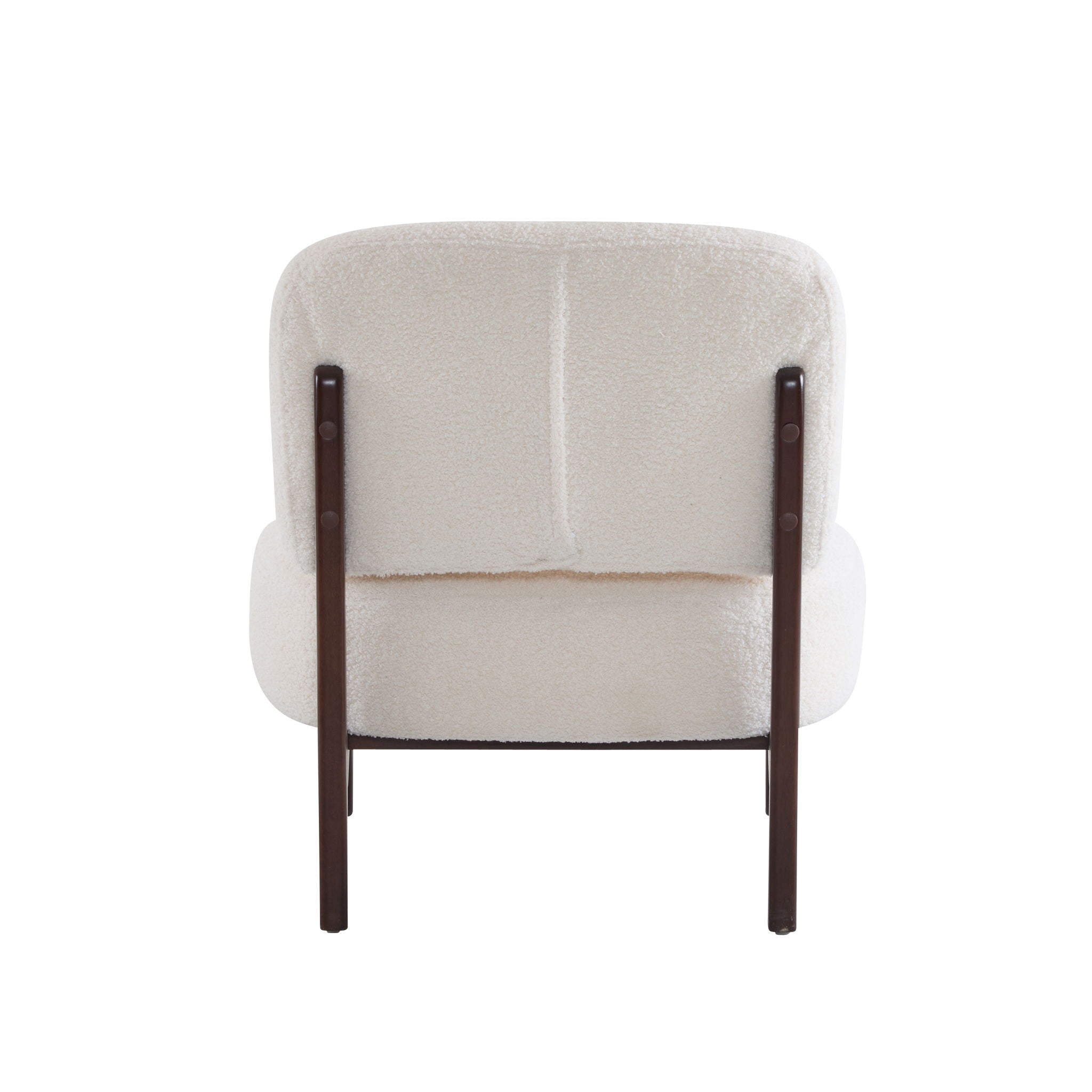 Modern Boucle Lounge Chair With Solid Wood Fram - Best Buy Furniture