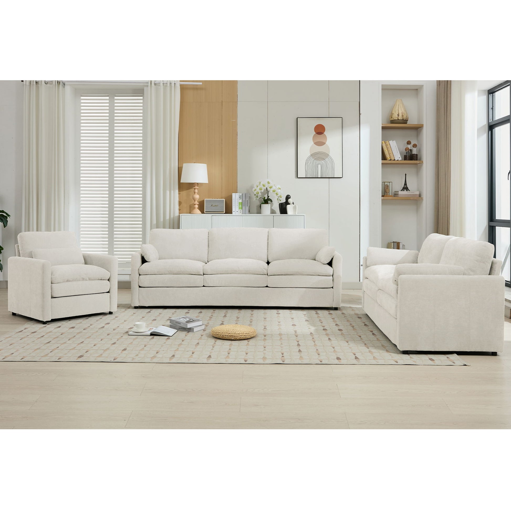 Cozy Upholstered Sofa Set For Living Room - Best Buy Furniture