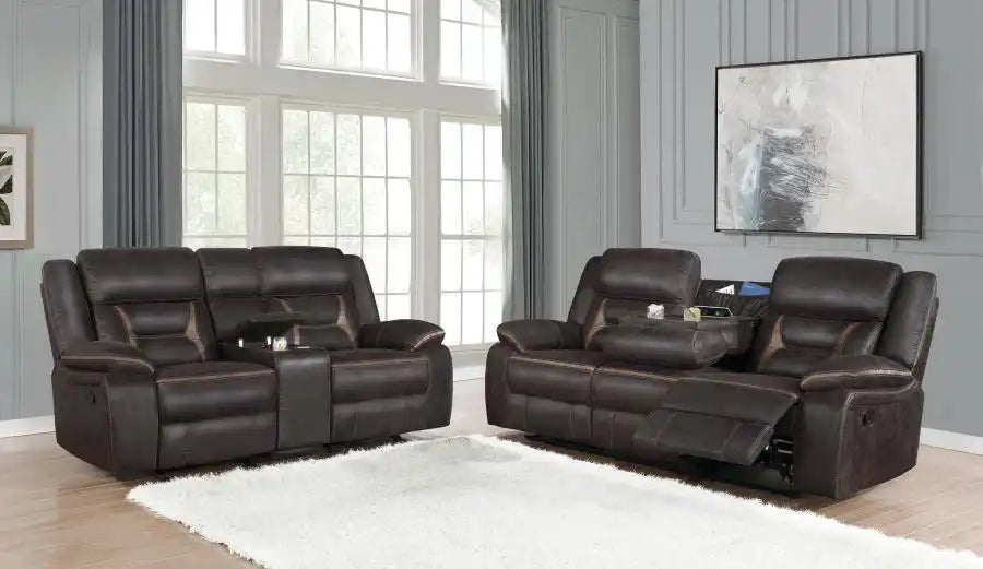 Greer - Upholstered Reclining Sofa Set - Best Buy Furniture