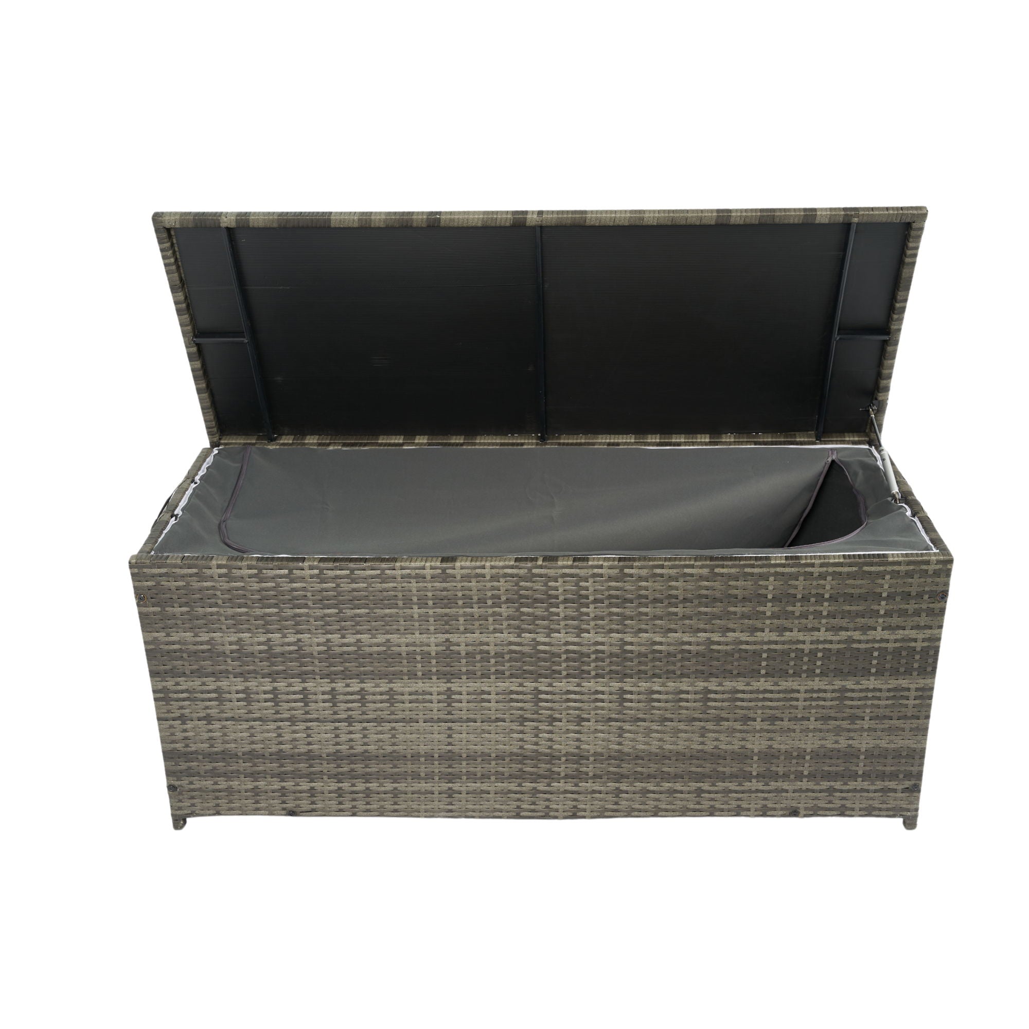 Outdoor Storage Box, Wicker Patio Deck Boxes With Lid, Outdoor Cushion Storage For Kids Toys, Pillows, Towel, Wicker - Best Buy Furniture