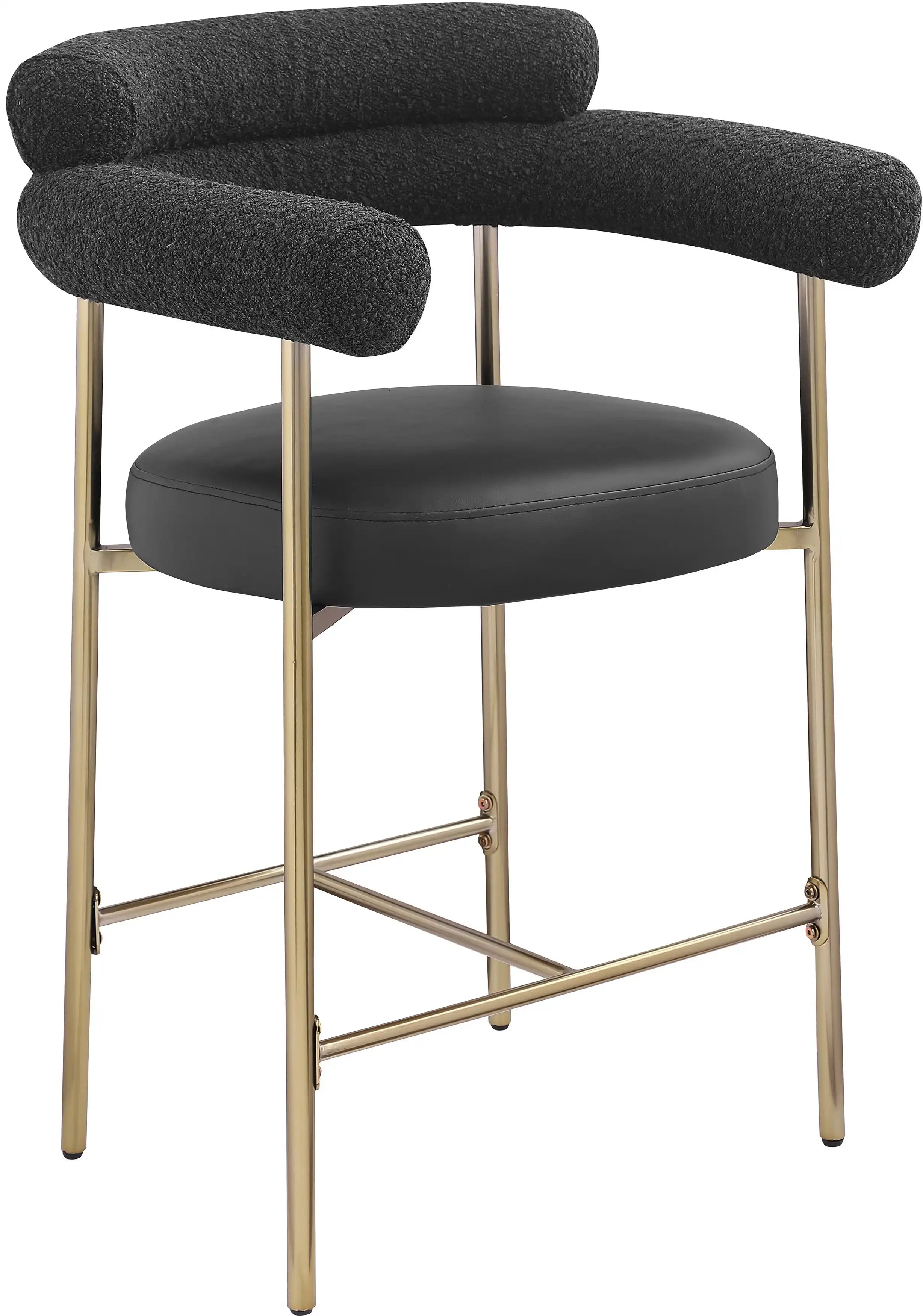 Blake - Counter Stool With Bronze Legs (Set of 2) - Best Buy Furniture