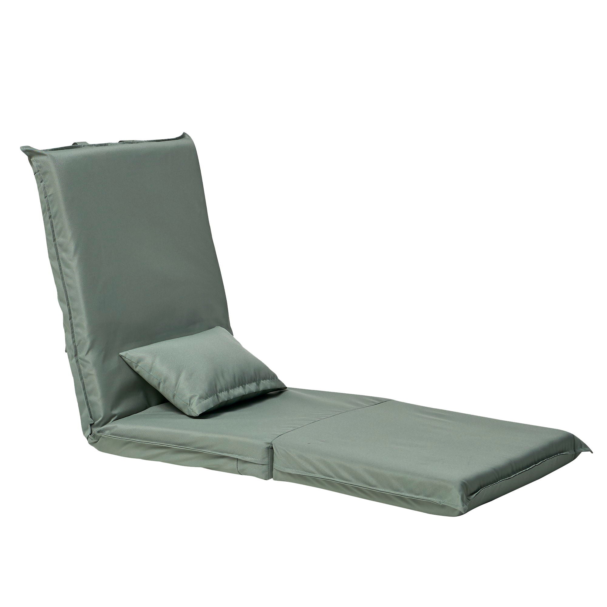 Foldable Portable Camping Chair With Carry Bag 14 Position Adjustable Recliner For Adults Cotton & Metal Frame For Outdoor Travel, Picnic, Or BBQ - Light Green - Best Buy Furniture