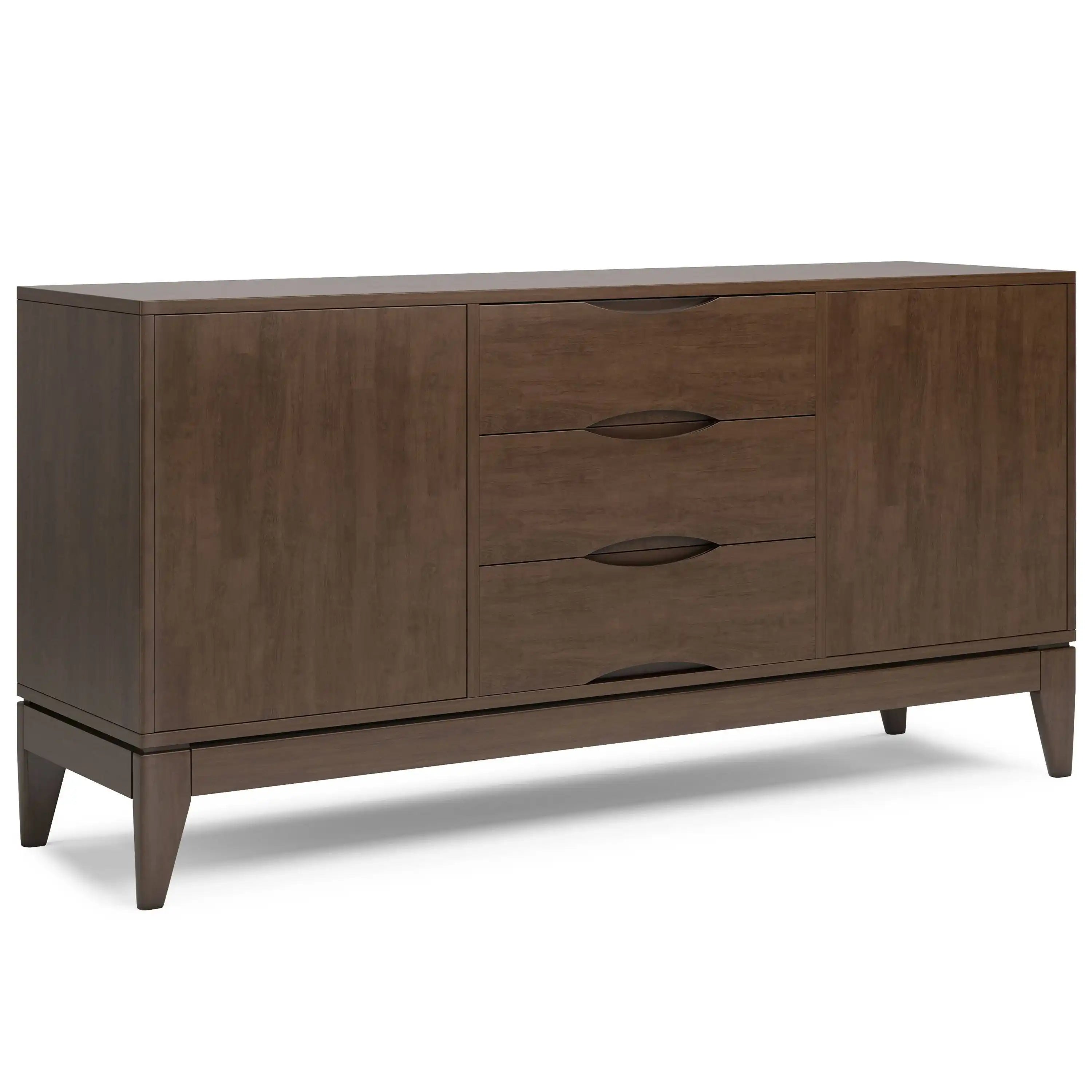 Harper - Sideboard Buffet - Walnut Brown - Best Buy Furniture
