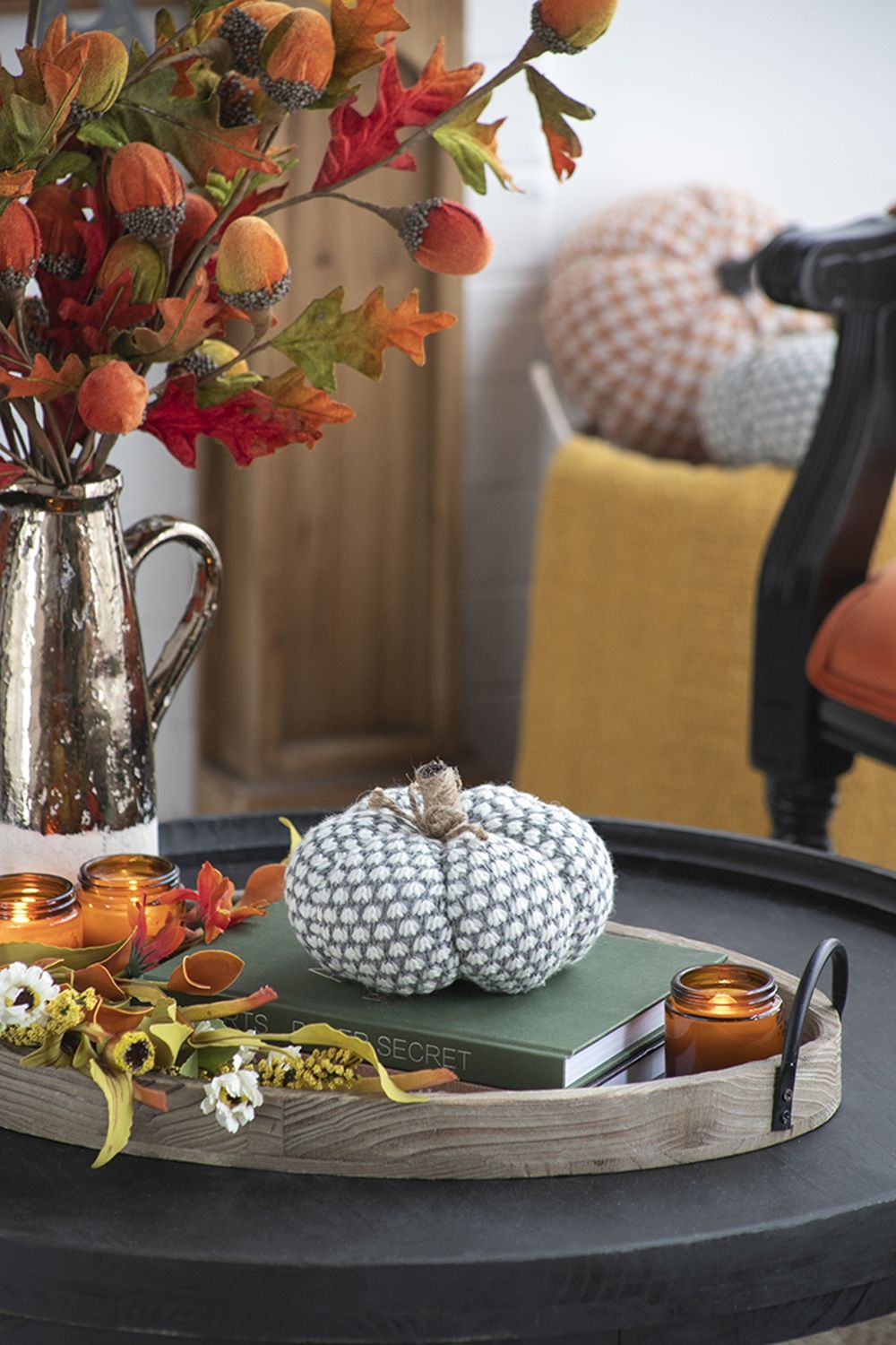Knite Pumpkin Ornament Decor For Holiday Harvest Festival Fall Festival & Thanksgiving - Best Buy Furniture
