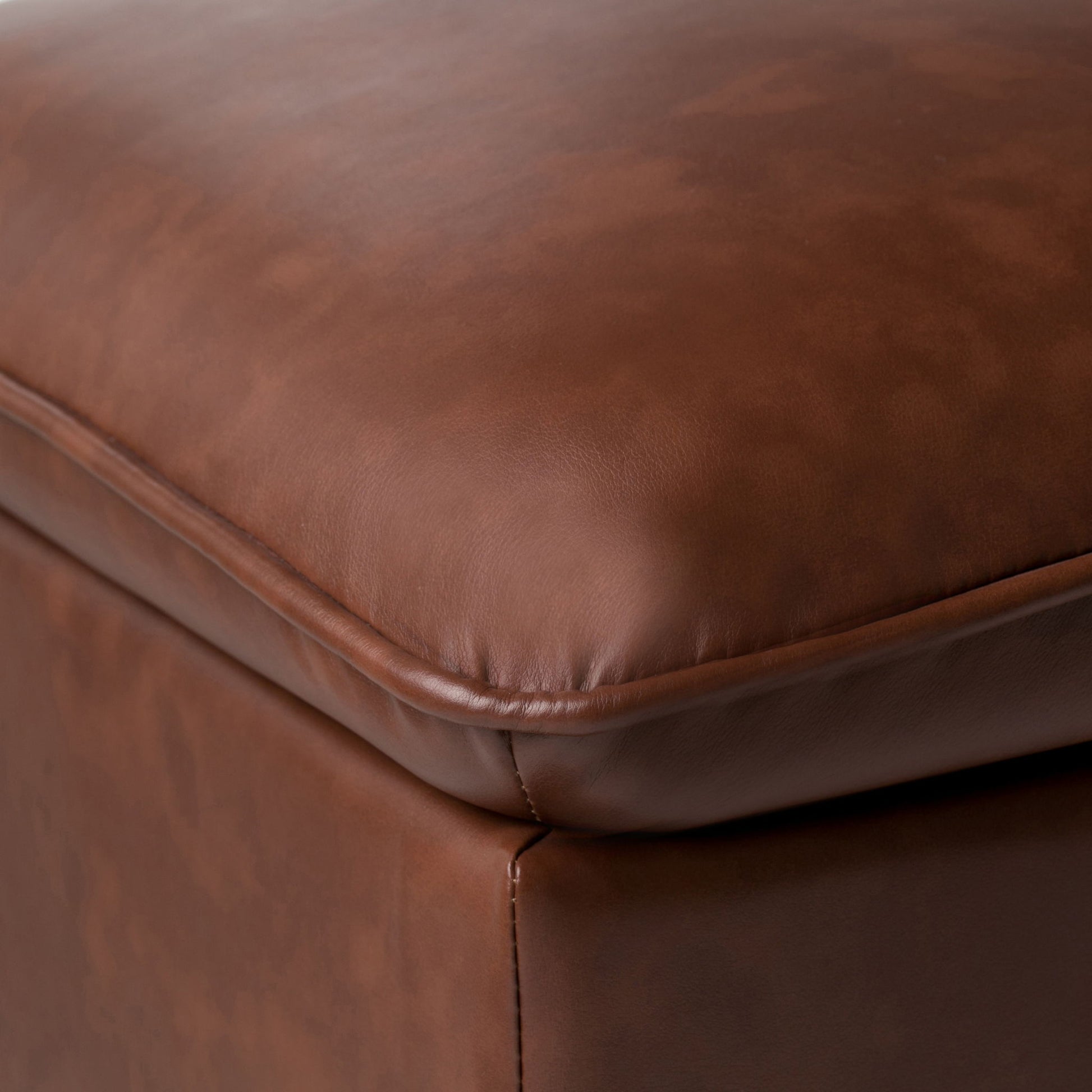 Emily - Storage Ottoman - Cognac - Best Buy Furniture