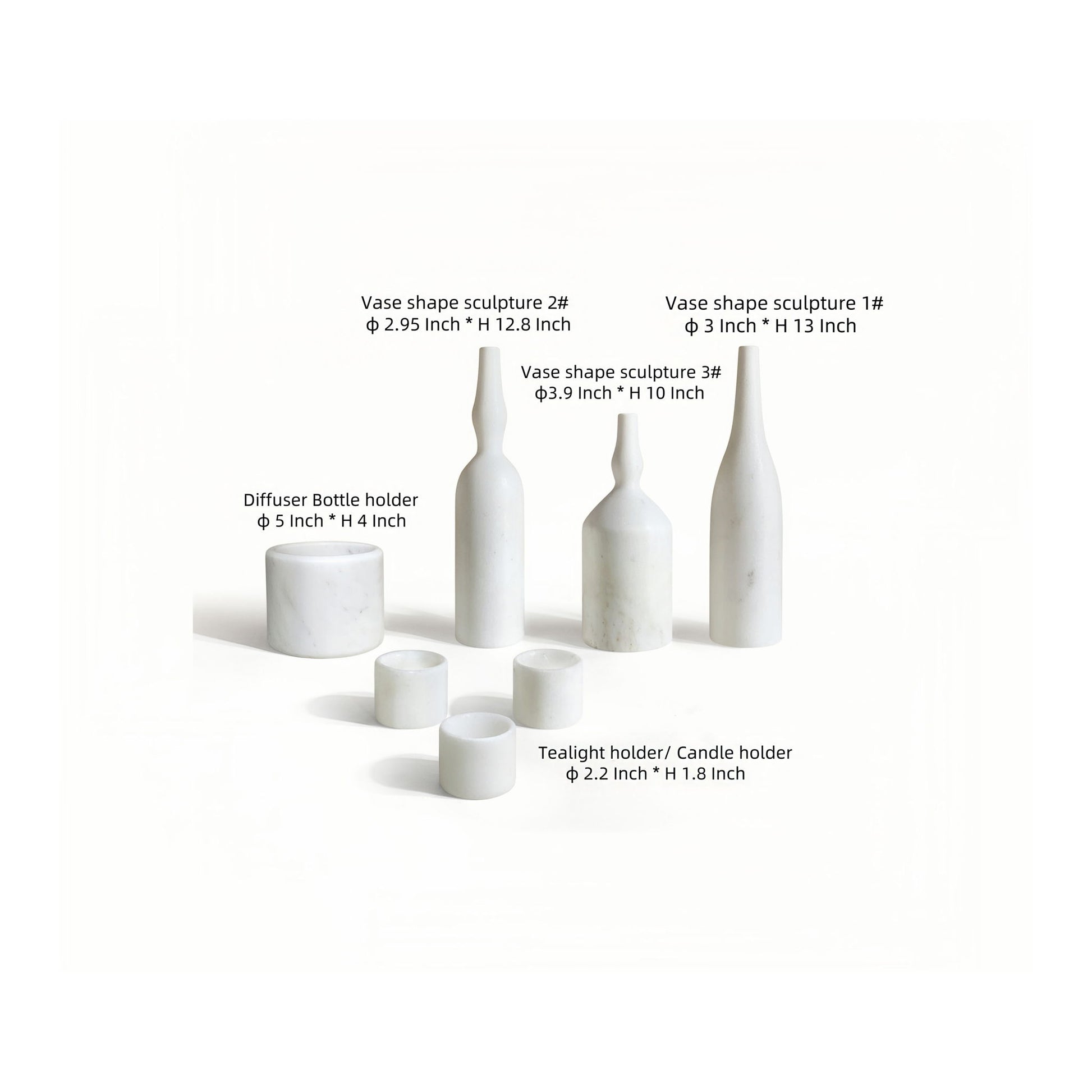7 Pieces Luxury Natural Marble Living Room Accessories Set - Best Buy Furniture