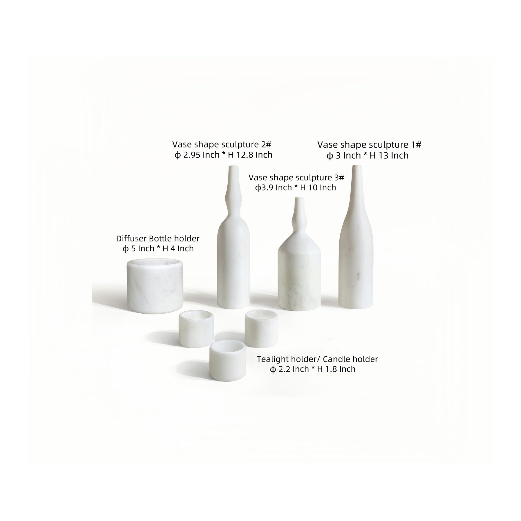 7 Pieces Luxury Natural Marble Living Room Accessories Set - Best Buy Furniture