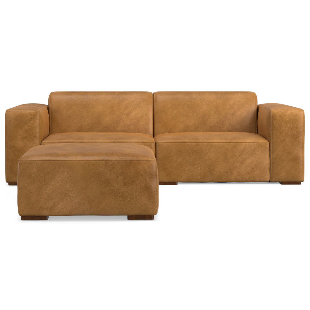 Rex - Handcrafted Sectional Sofa And Ottoman - Best Buy Furniture