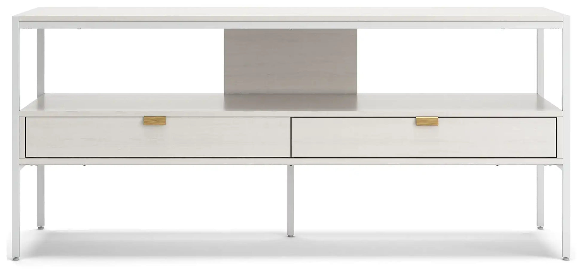 Deznee - Large TV Stand - White - Best Buy Furniture