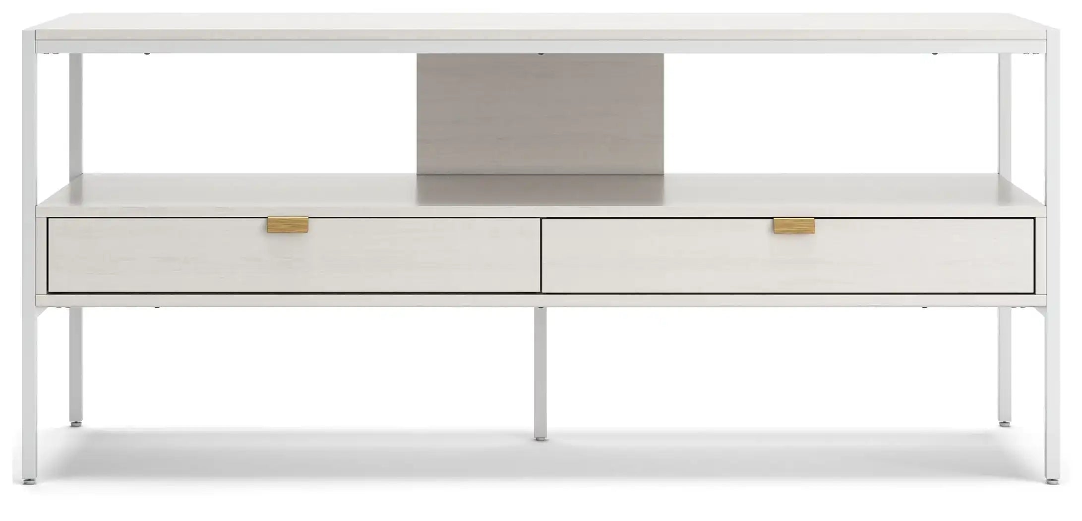 Deznee - Large TV Stand - White - Best Buy Furniture