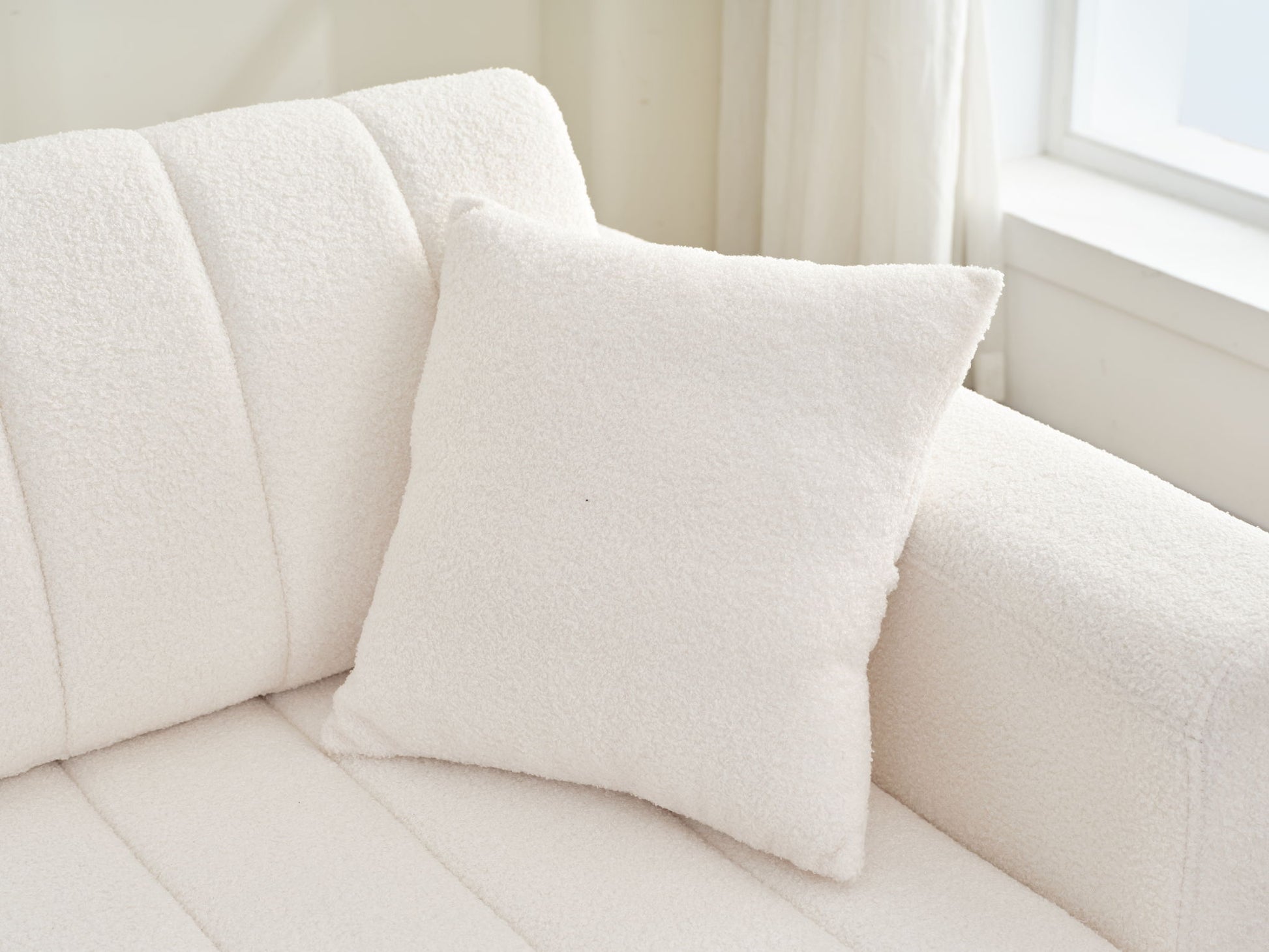 Jessica - Lamb Wool Sectional Sofa With Chaise, Versatile Configuration - Best Buy Furniture