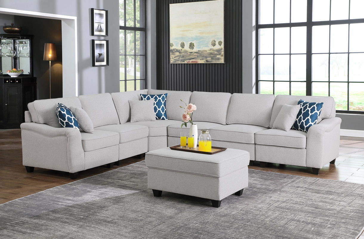 Leo - Comfor Modular Sofa And Ottoman - Best Buy Furniture