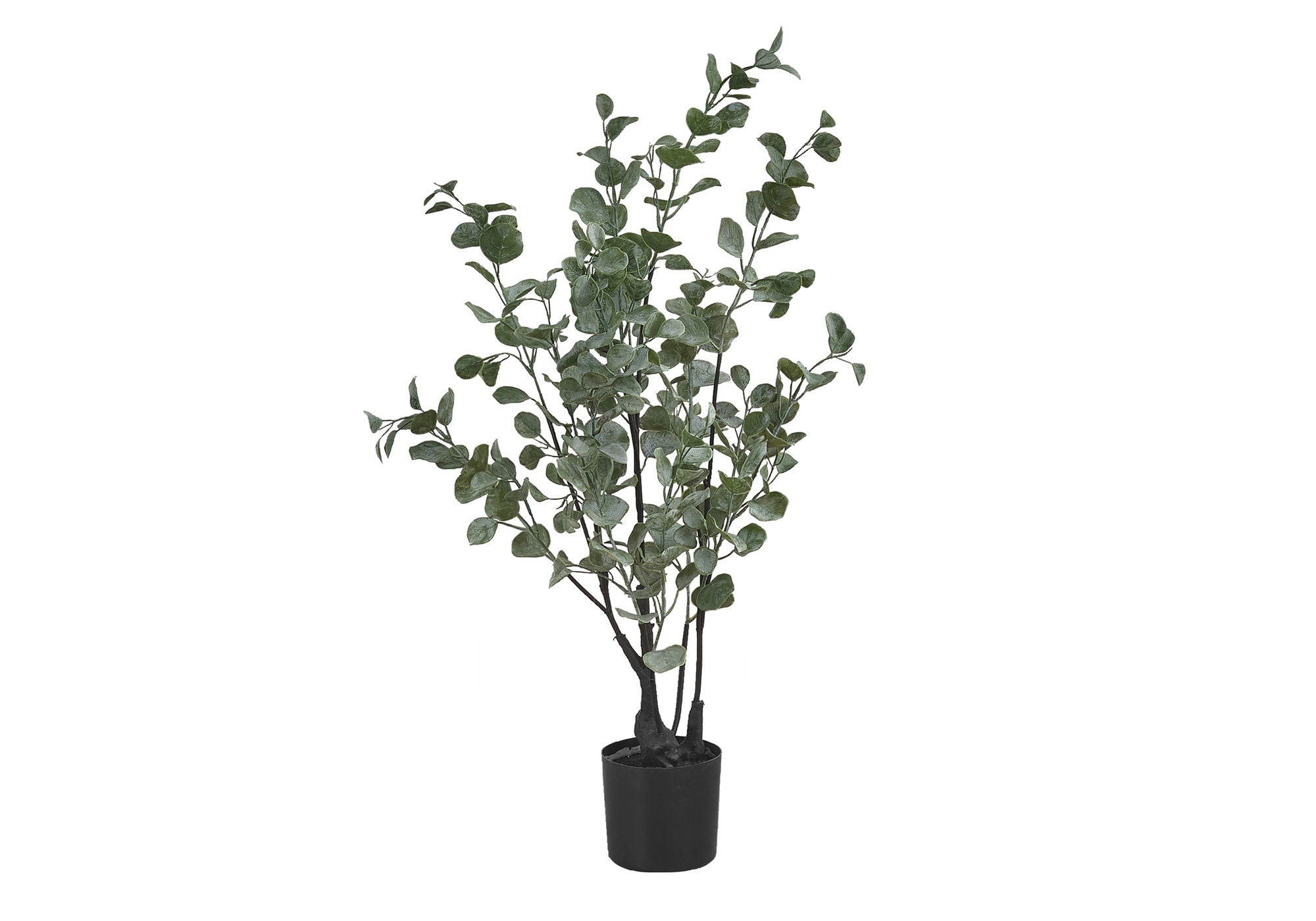 35" Tall, Artificial Plant, Eucalyptus Tree, Indoor, Faux, Fake, Floor, Greenery, Potted, Decorative - Green / Black - Best Buy Furniture