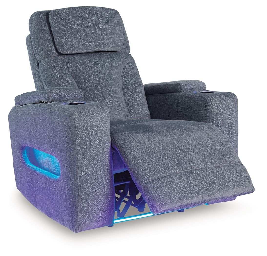 Studio Cave - Power Recliner - Steel - Best Buy Furniture