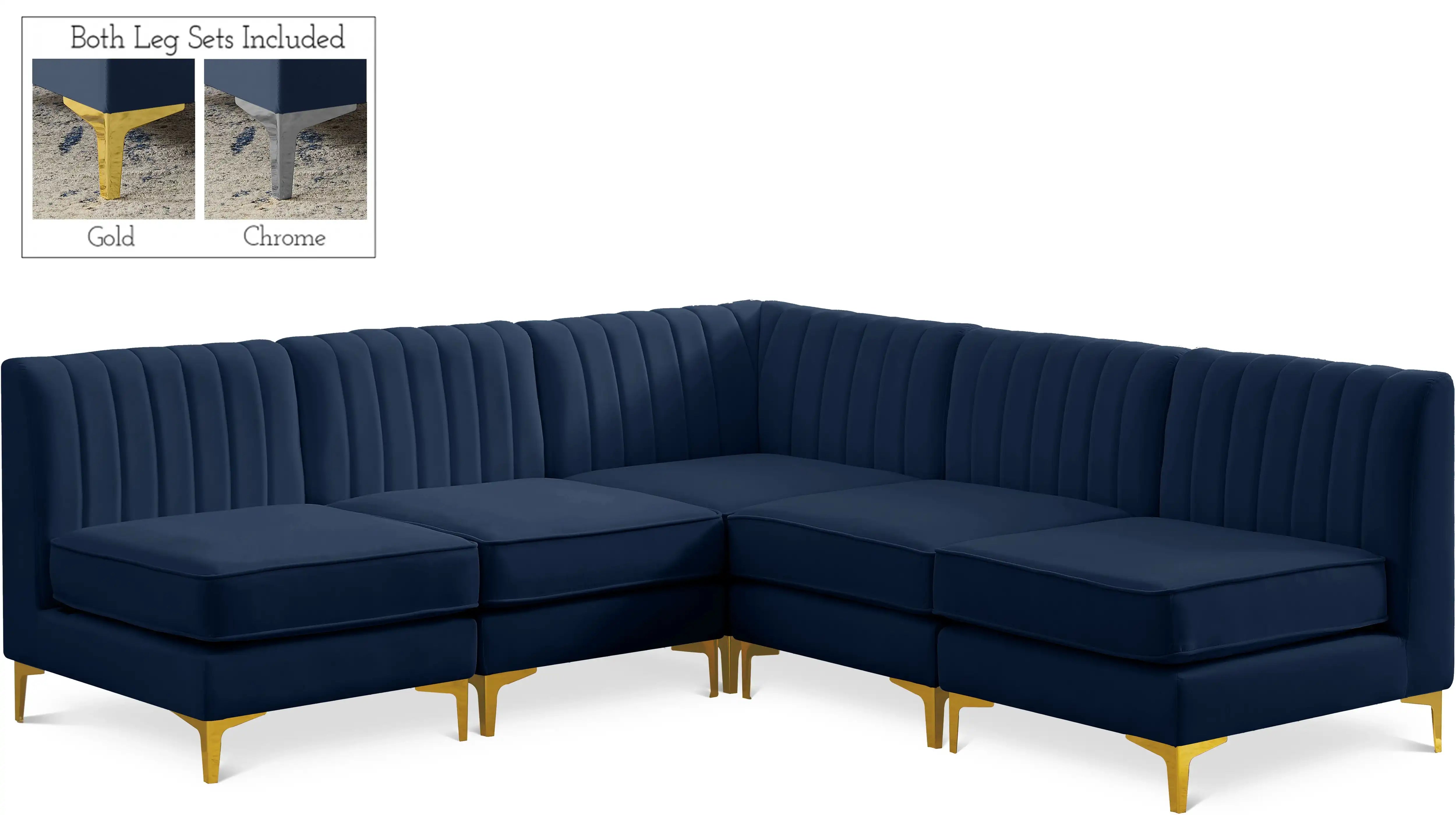 Alina - 5 Piece Armless Sectional - Best Buy Furniture