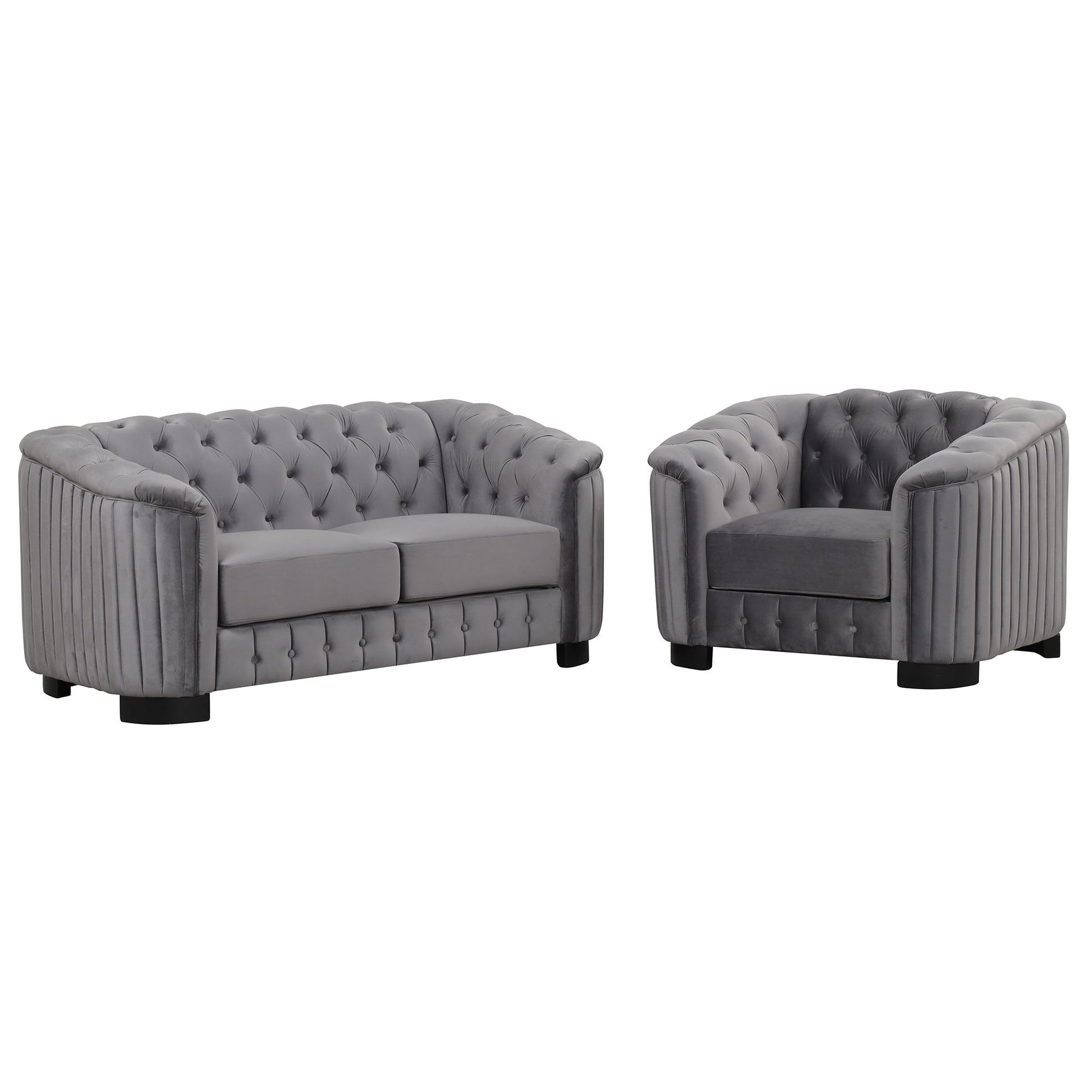 Upholstered 3 Piece Sofa Set With Legs - Best Buy Furniture