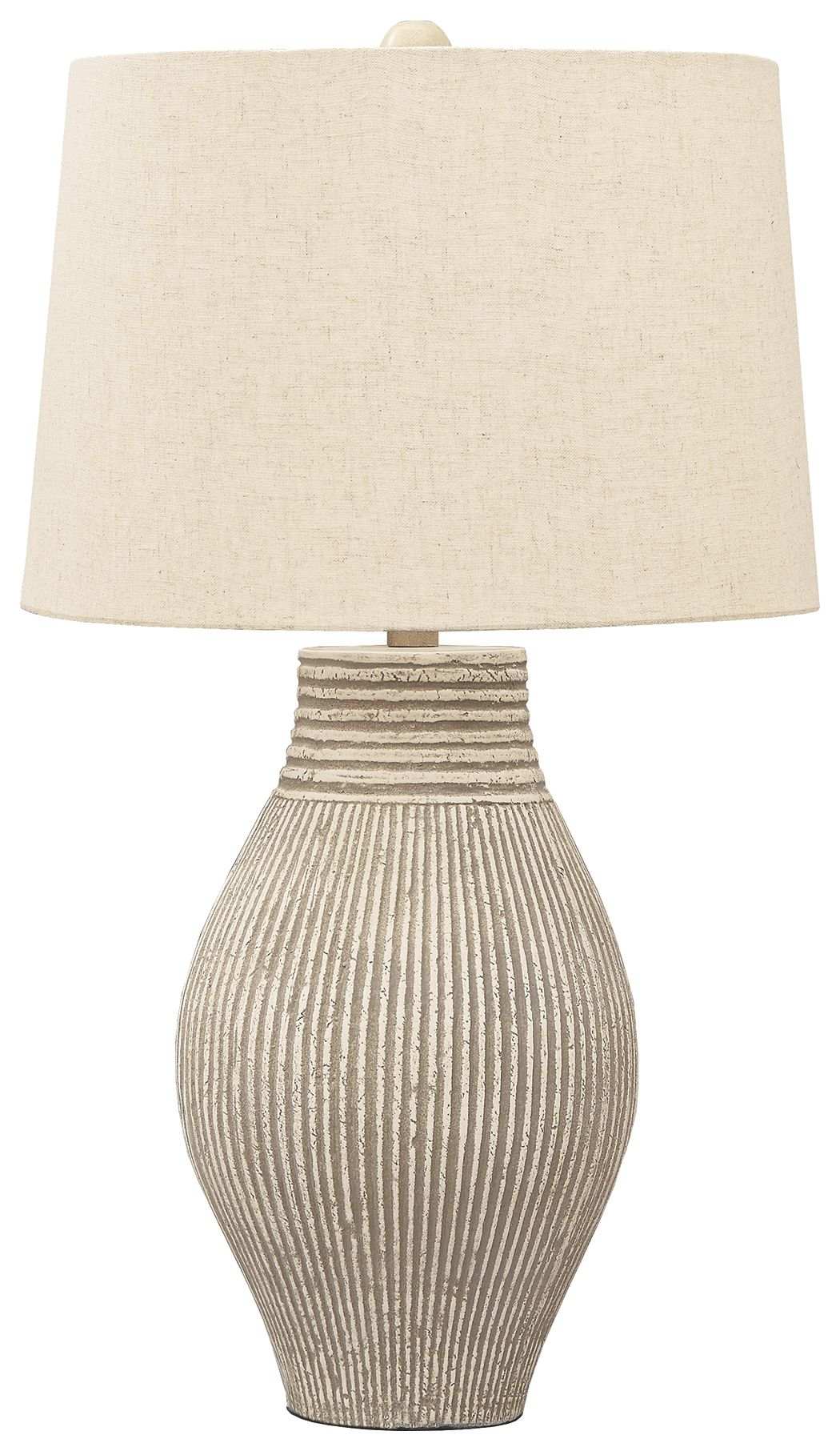 Layal - Paper Table Lamp - Beige - Best Buy Furniture