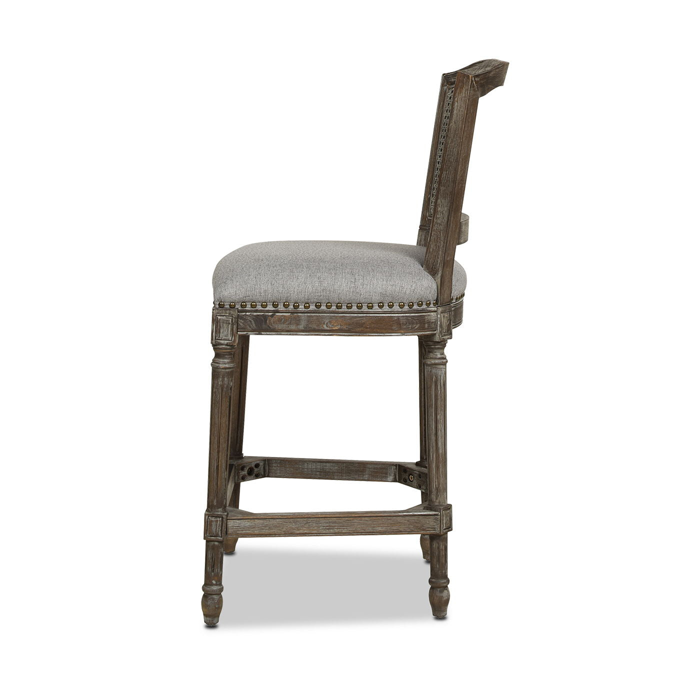 Triomphe - Rattan Wicker High Back Armless Counter Bar Stool - Best Buy Furniture