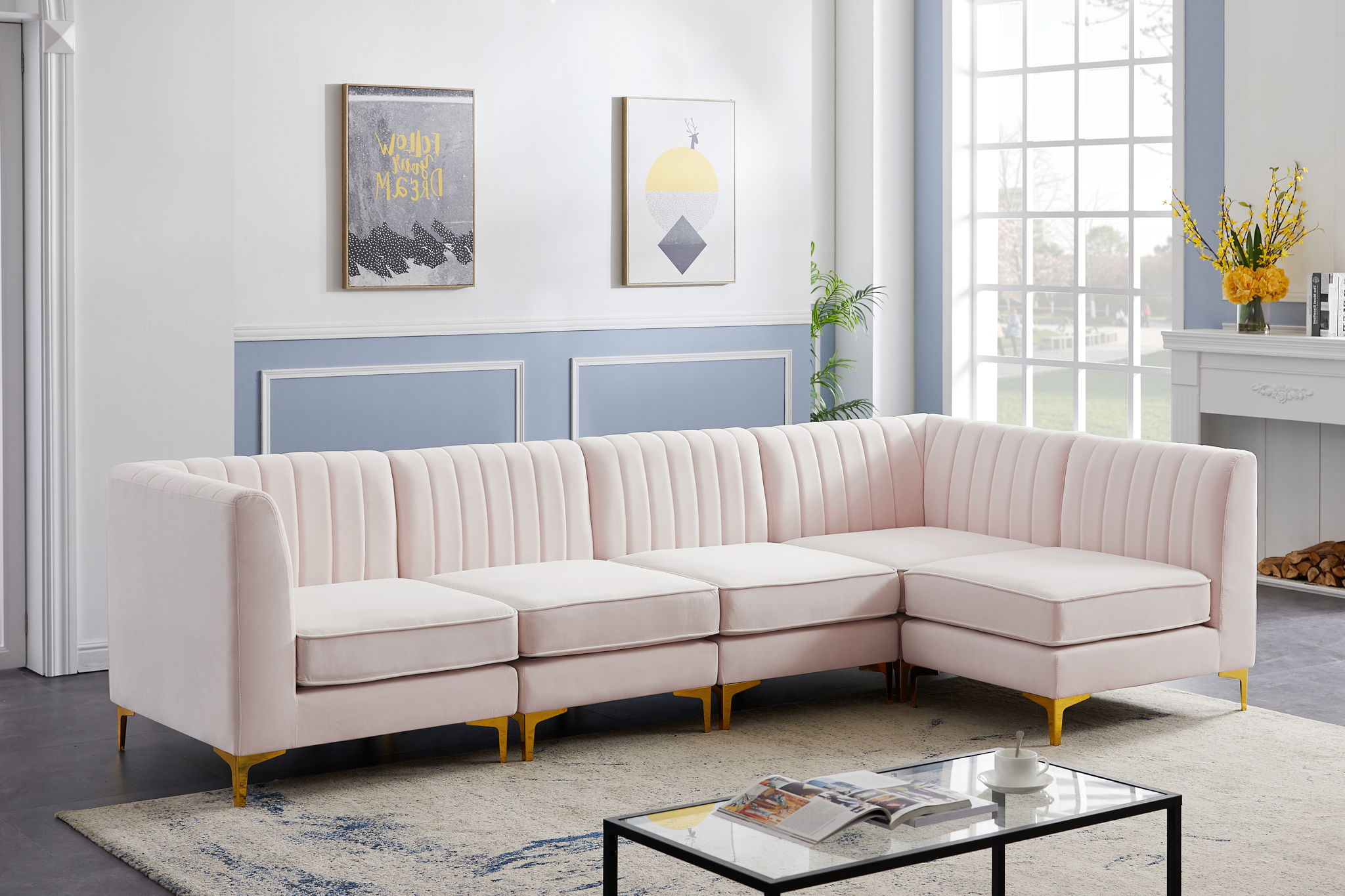 Alina - 5 Piece Modular Sectional - Best Buy Furniture