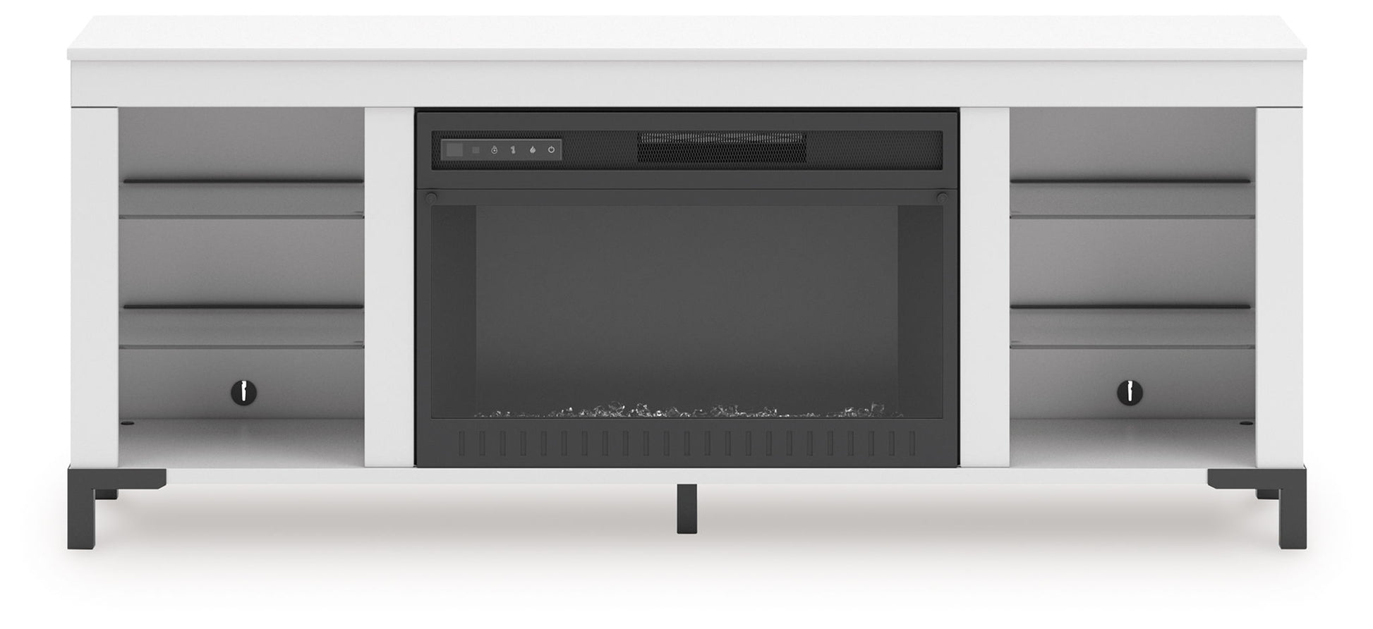 Brollevi - TV Stand With Fireplace - White - Best Buy Furniture