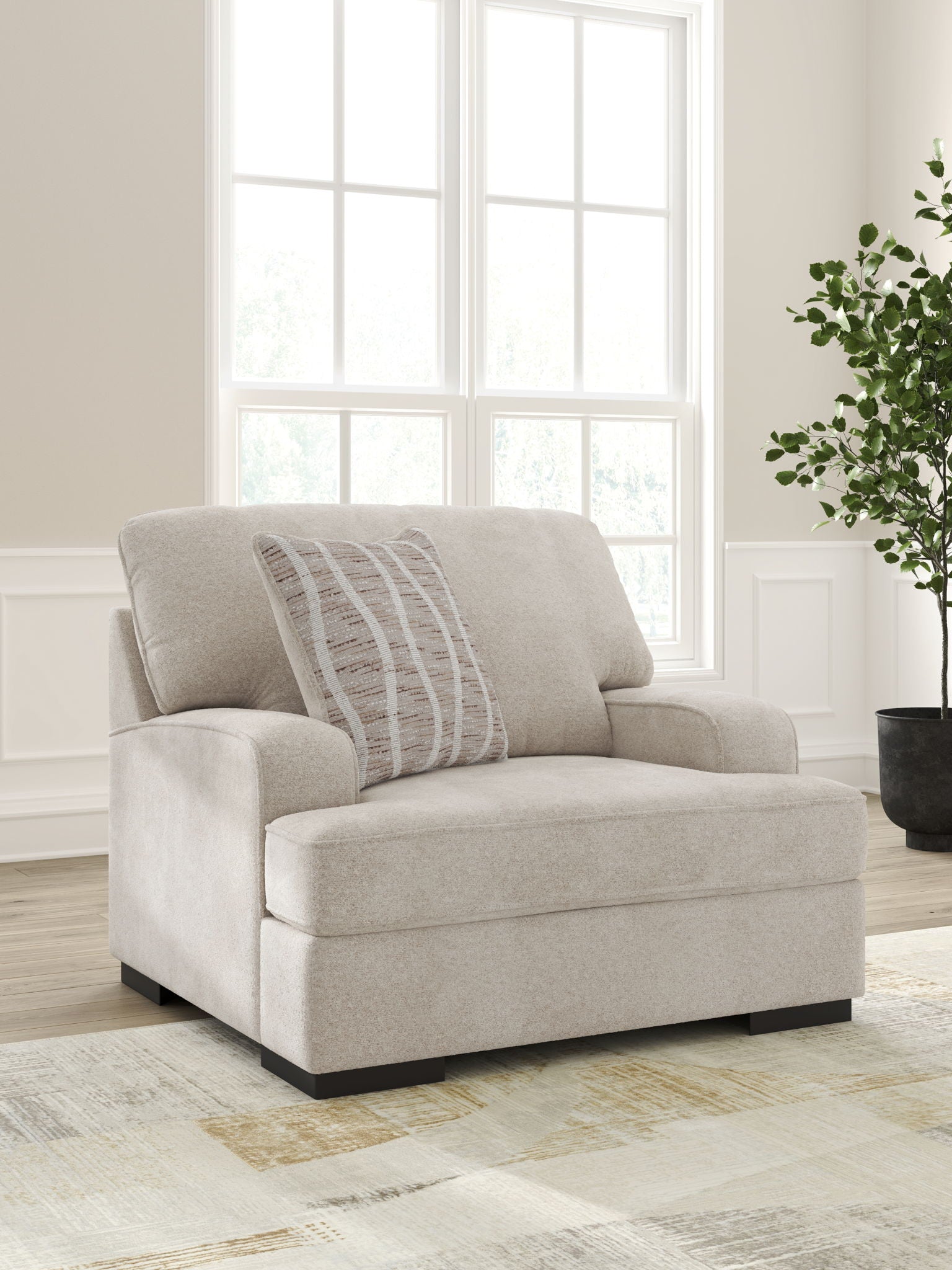 High Profile - Chair and a Half - Taupe - Best Buy Furniture