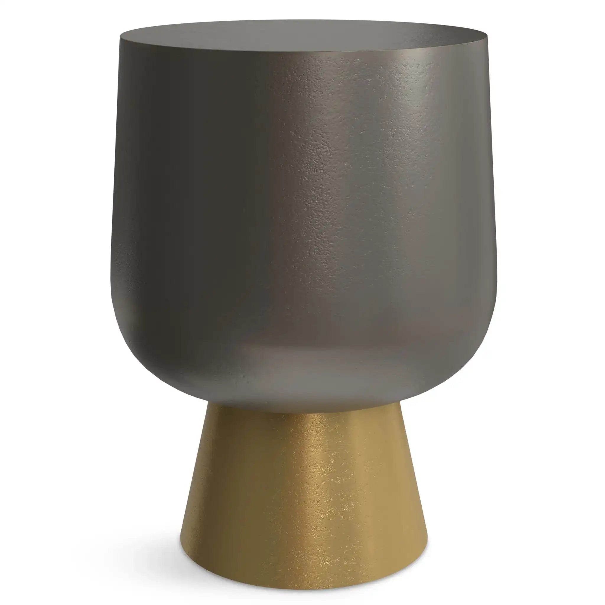 Anthony - Cast Aluminum Side Table - Bronze - Best Buy Furniture