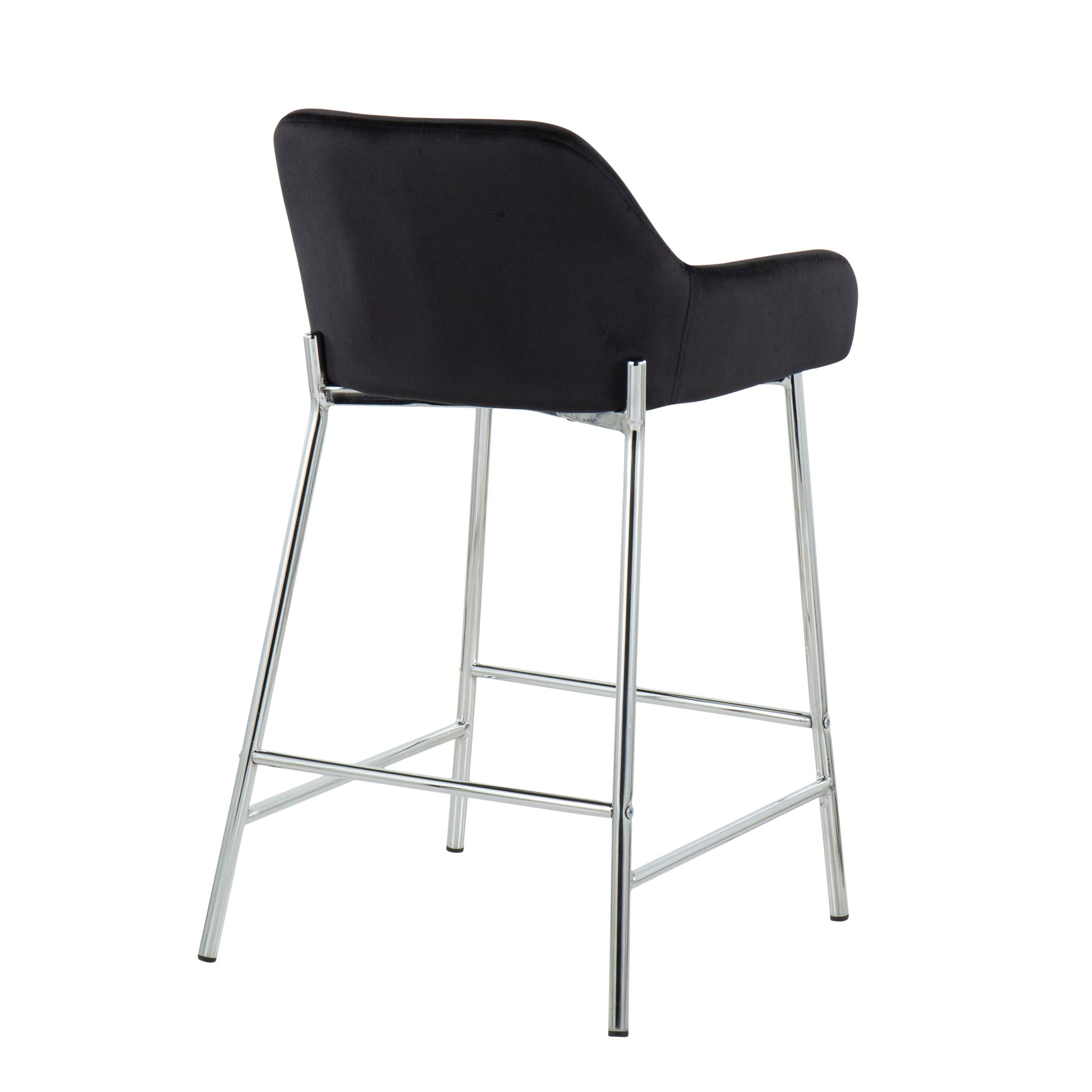 Daniella - Contemporary Fixed Height Counter Stool With Metal Legs (Set of 2) - Best Buy Furniture