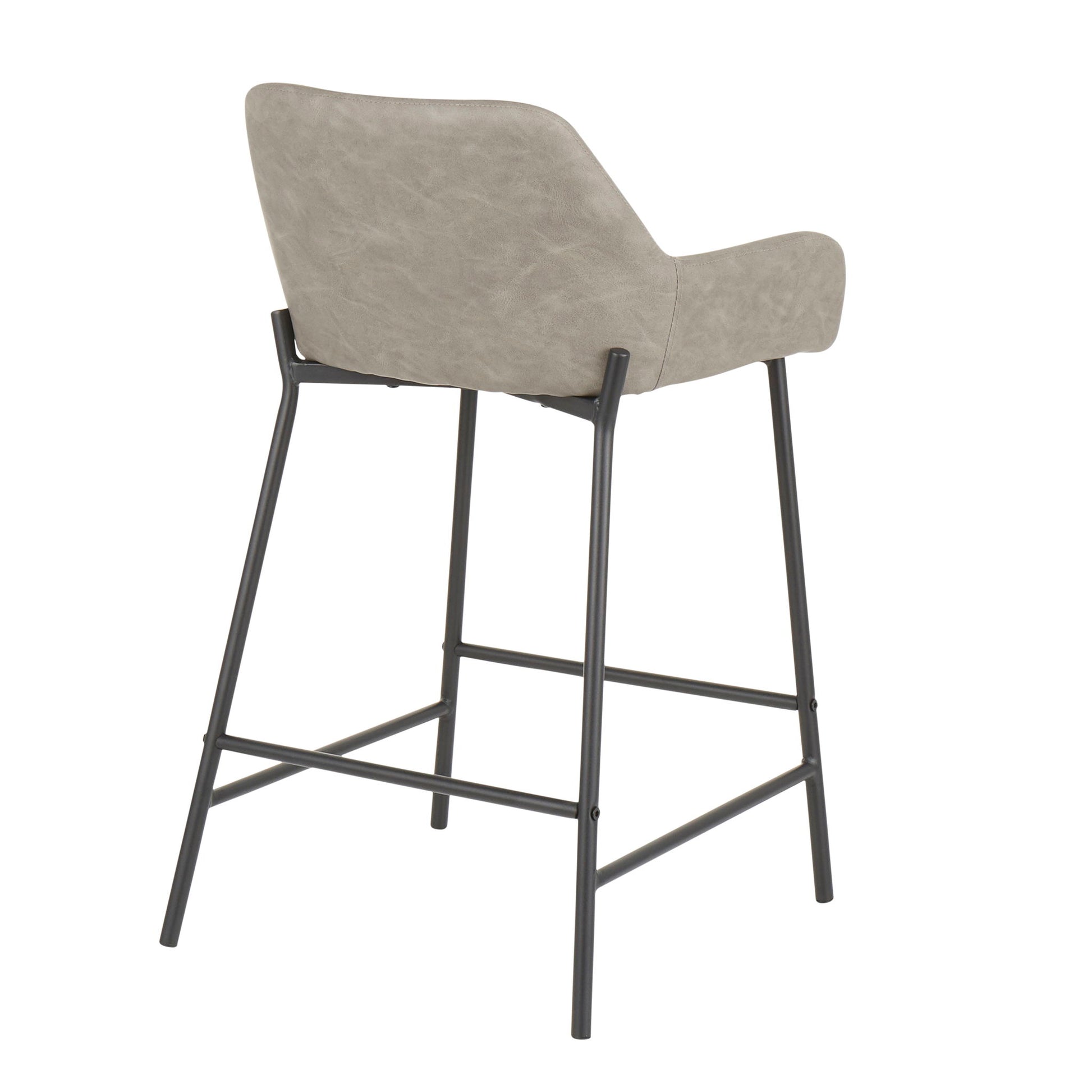 Daniella - Industrial Fixed Height Counter Stool (Set of 2) - Best Buy Furniture