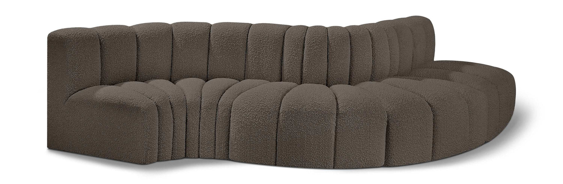 Arc - Boucle Fabric 5 Piece Modular Sofa - Best Buy Furniture