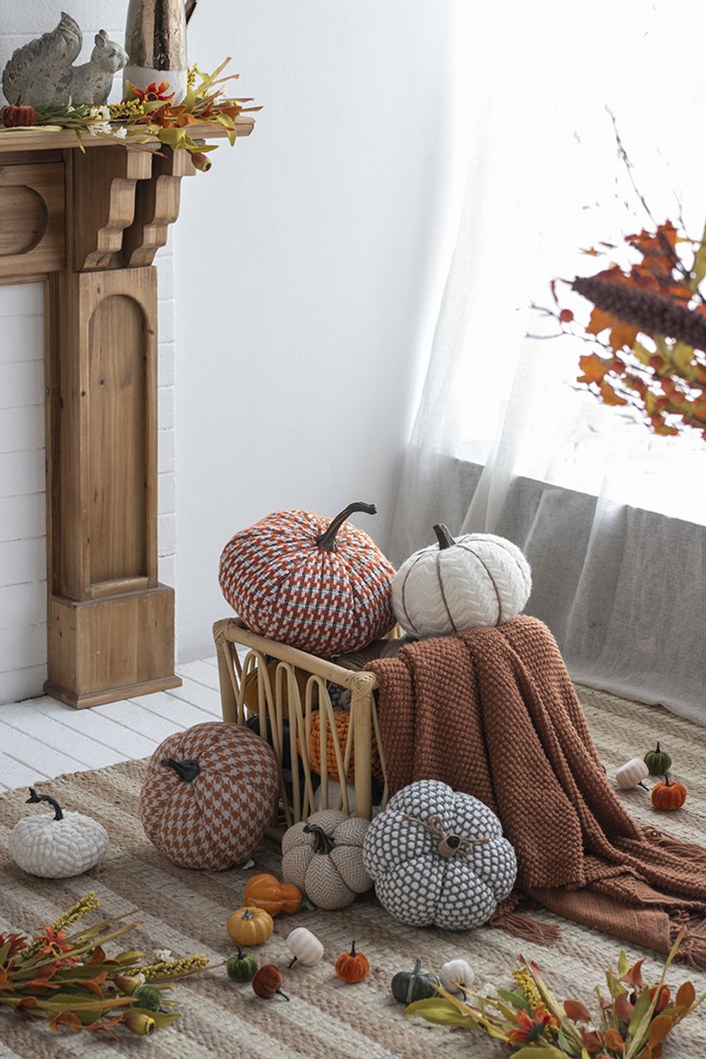 Knite Pumpkin Ornament Decor For Holiday Harvest Festival Fall Festival & Thanksgiving - Best Buy Furniture