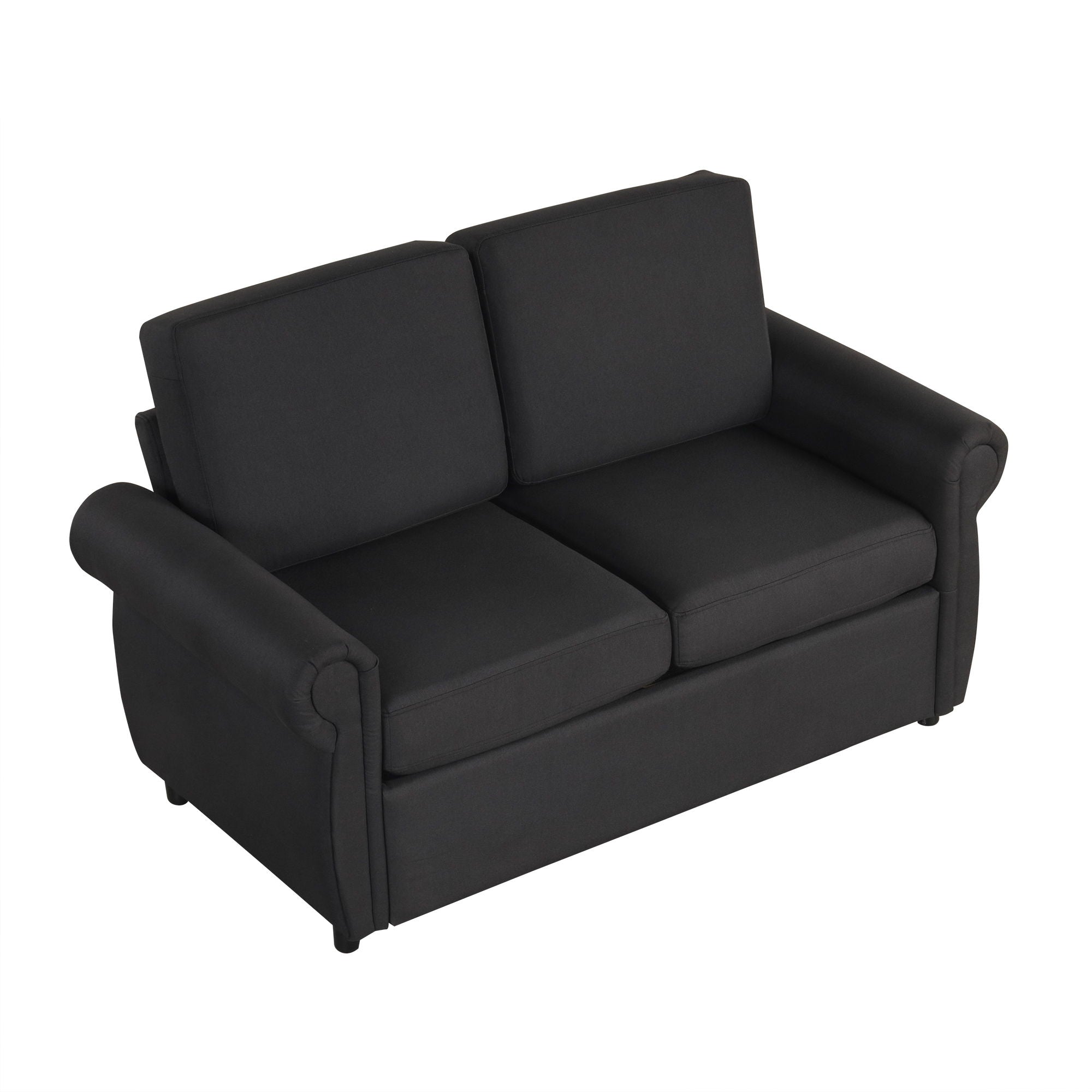 Pull Out Sofa Bed Loveseat Sleeper With Twin Size Memory Mattress With Two USB Ports For Living Room Spaces - Best Buy Furniture